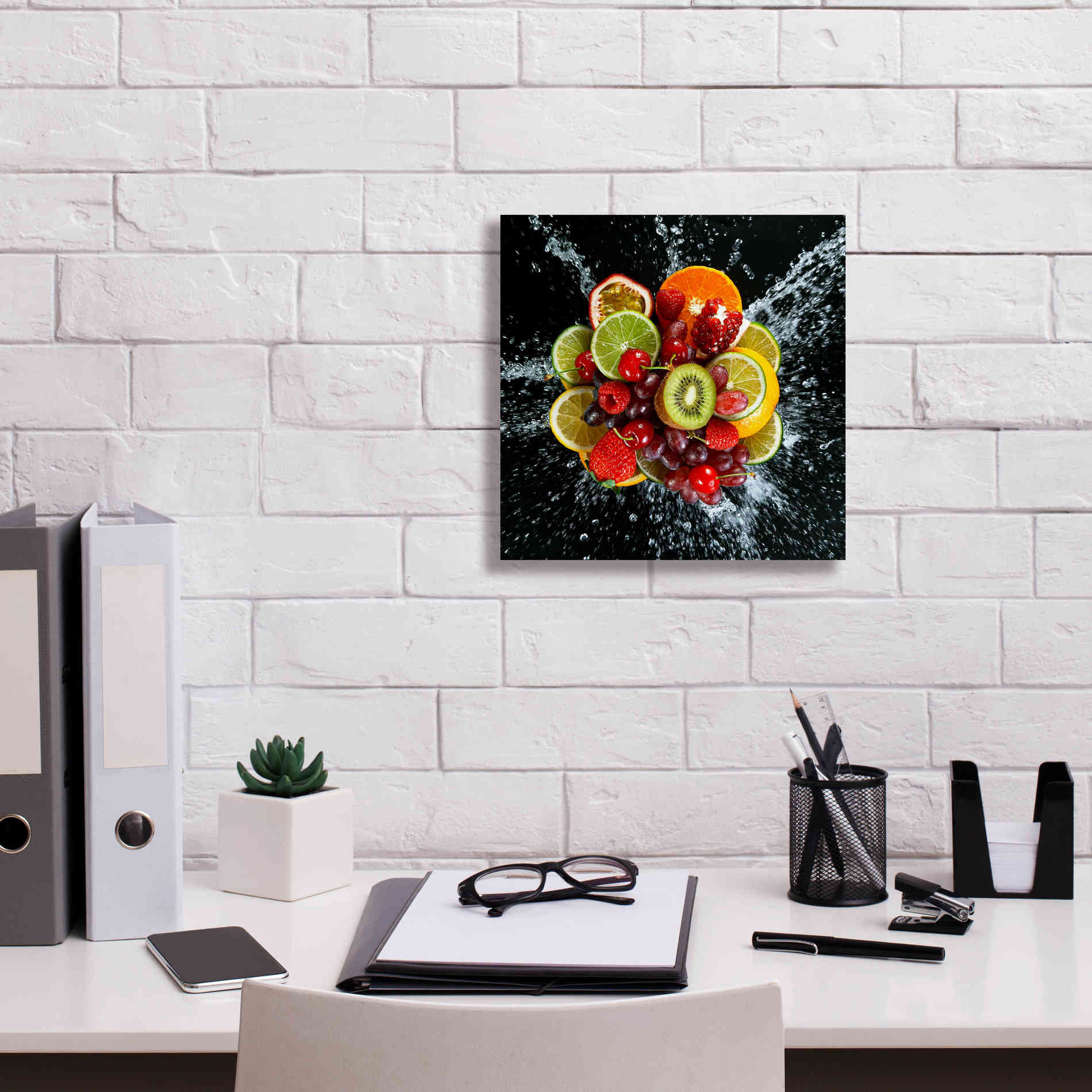 'Fruit Splash III' Canvas Wall Art,12 x 12