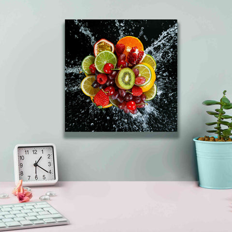 Image of 'Fruit Splash III' Canvas Wall Art,12 x 12