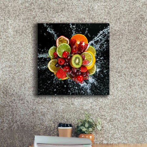 Image of 'Fruit Splash III' Canvas Wall Art,18 x 18
