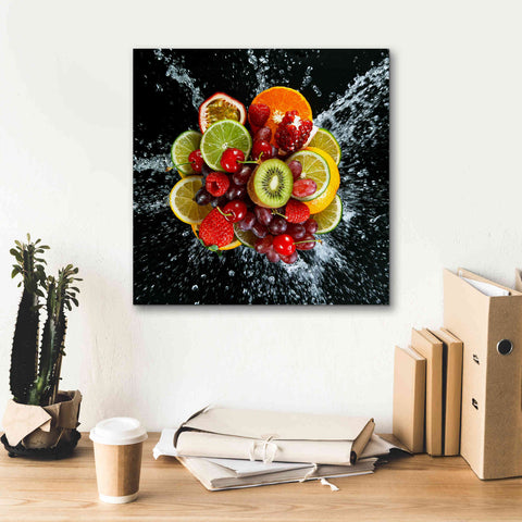 Image of 'Fruit Splash III' Canvas Wall Art,18 x 18