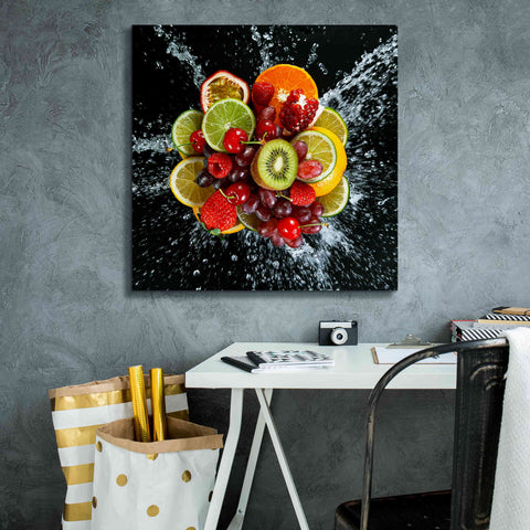 Image of 'Fruit Splash III' Canvas Wall Art,26 x 26