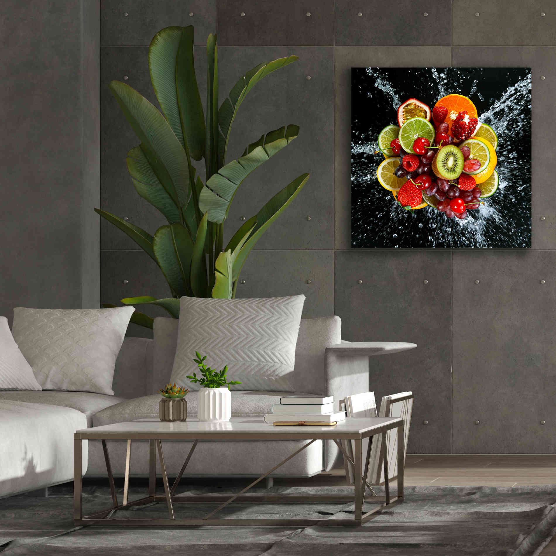 'Fruit Splash III' Canvas Wall Art,37 x 37
