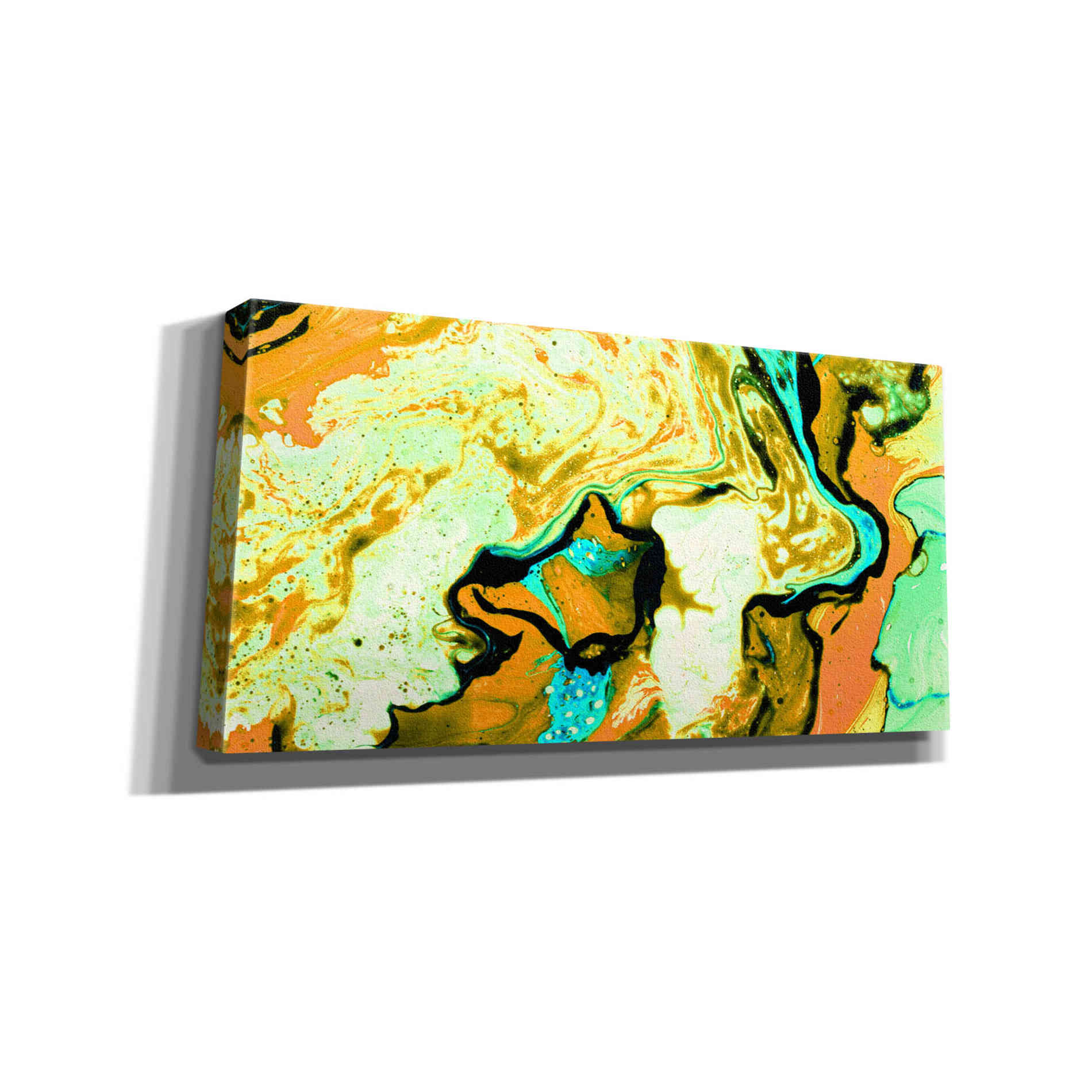 'Orange Lava' Canvas Wall Art