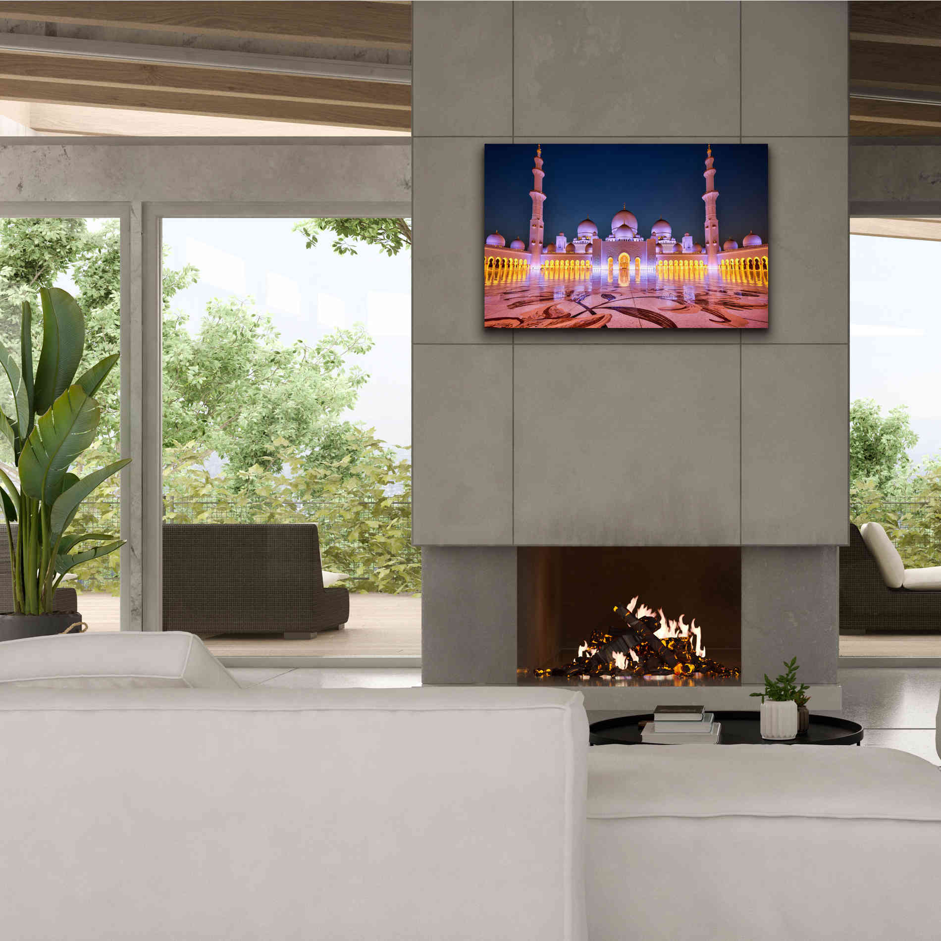 'Sheikh Zayed Grand Mosque' Canvas Wall Art,40 x 26