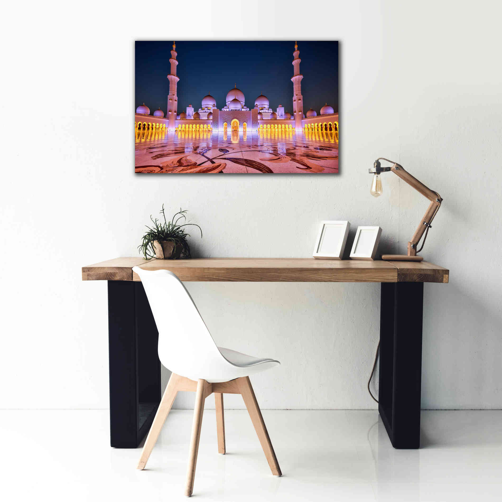 'Sheikh Zayed Grand Mosque' Canvas Wall Art,40 x 26