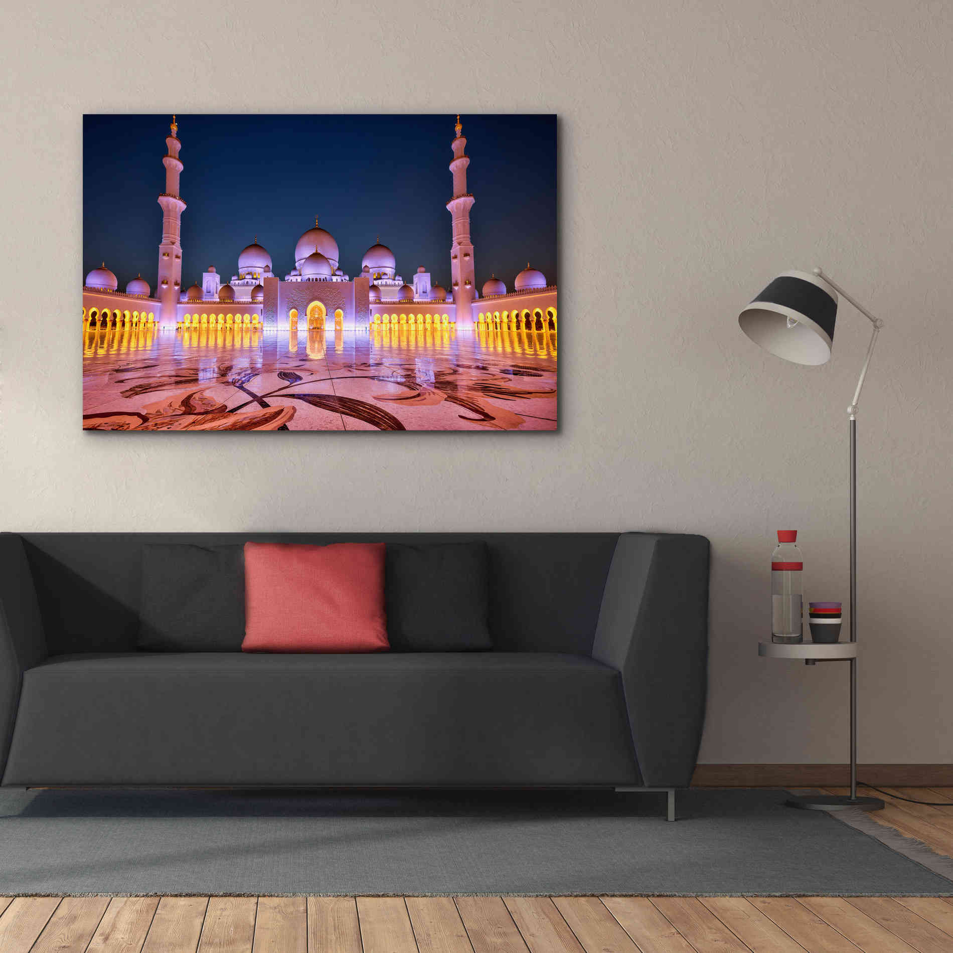 'Sheikh Zayed Grand Mosque' Canvas Wall Art,60 x 40