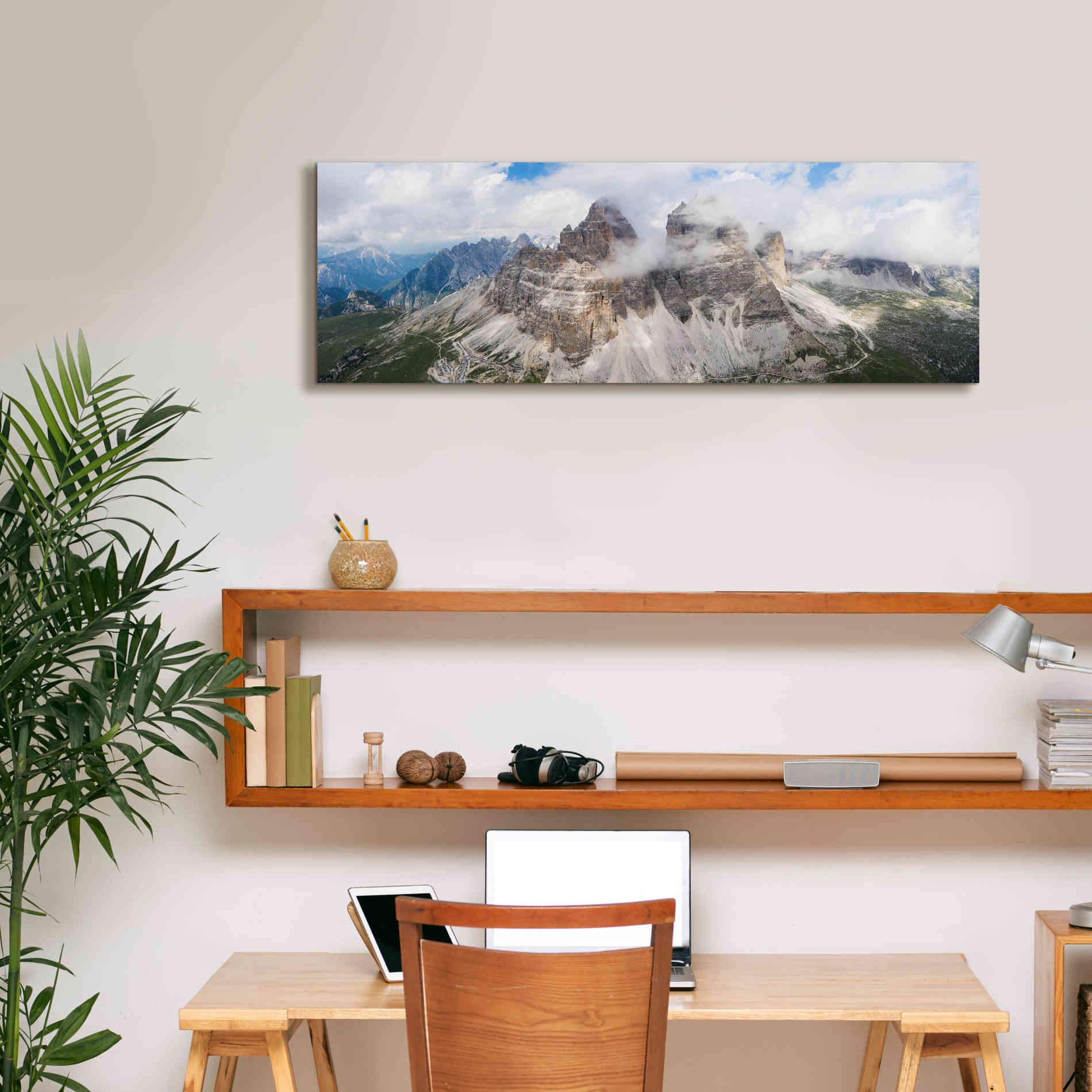 'Tre Cime Di Lavaredo' Canvas Wall Art,36 x 12