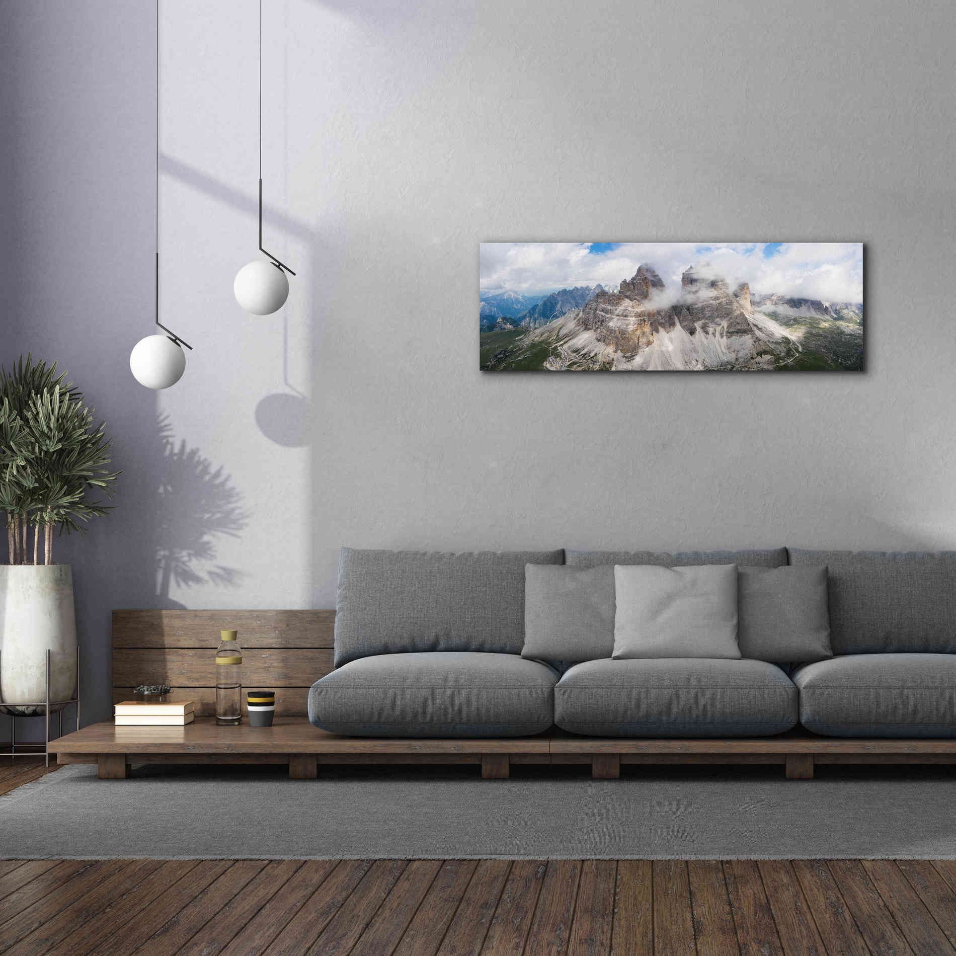 'Tre Cime Di Lavaredo' Canvas Wall Art,60 x 20