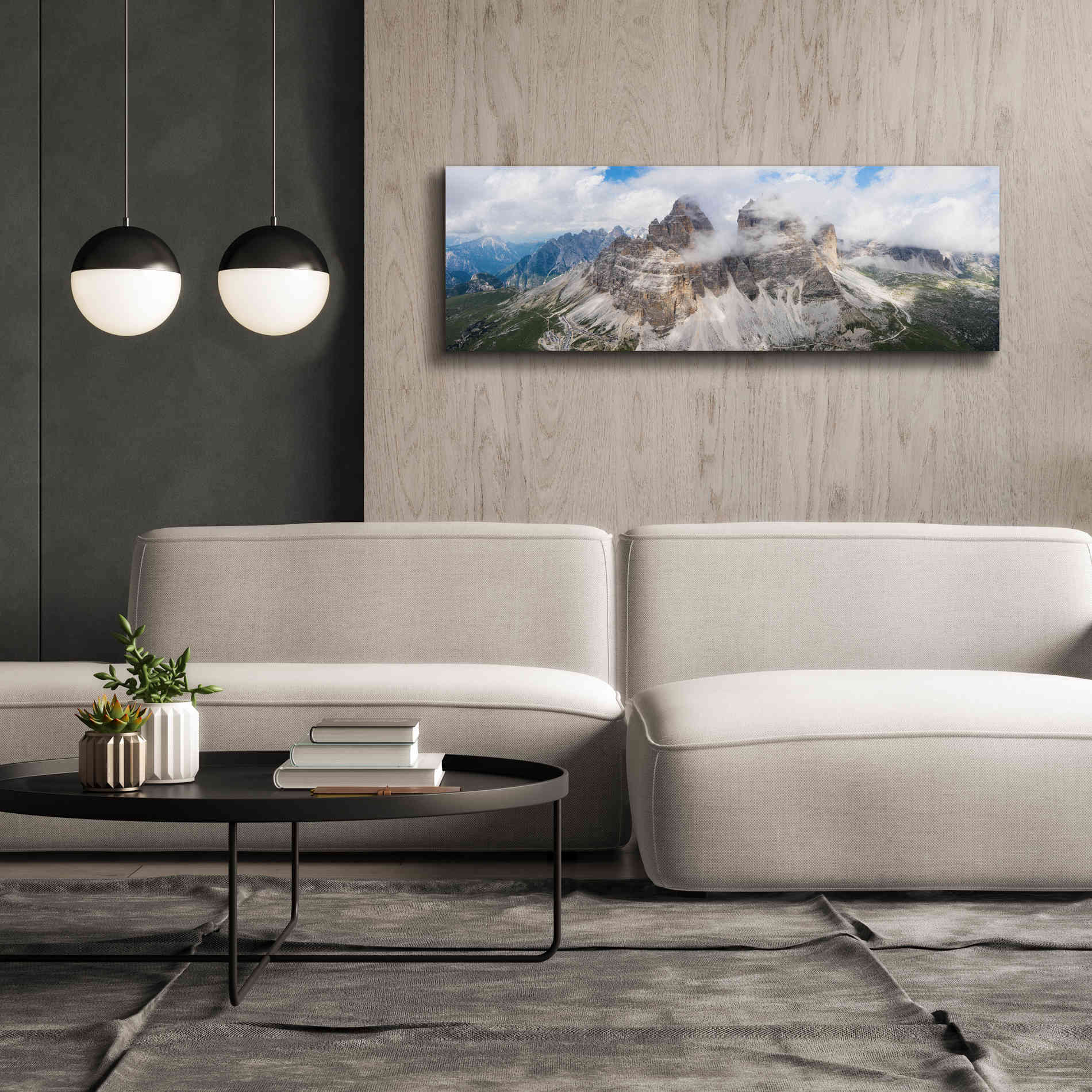 'Tre Cime Di Lavaredo' Canvas Wall Art,60 x 20