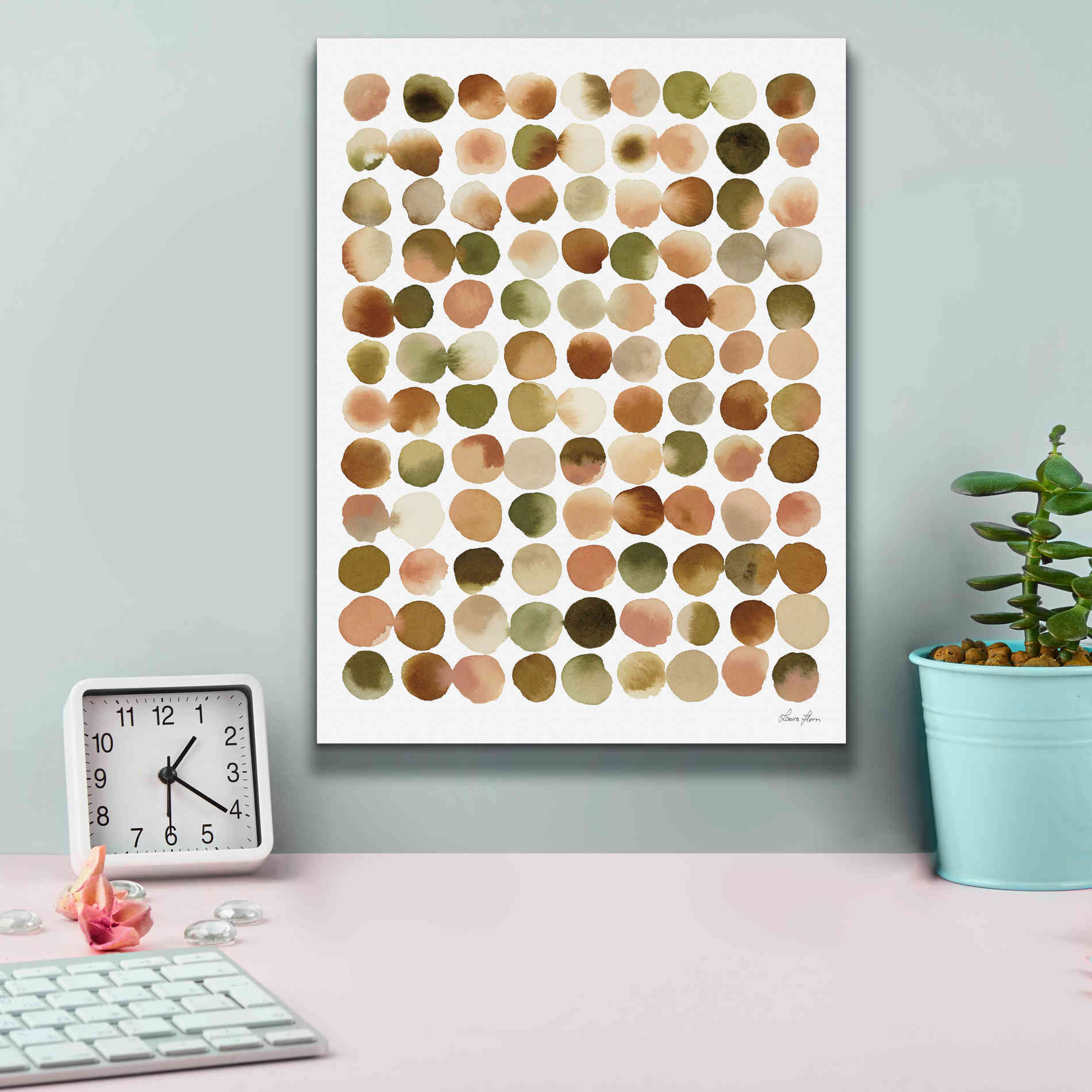 'Natural Abstract I' by Laura Horn, Canvas Wall Art,12 x 16