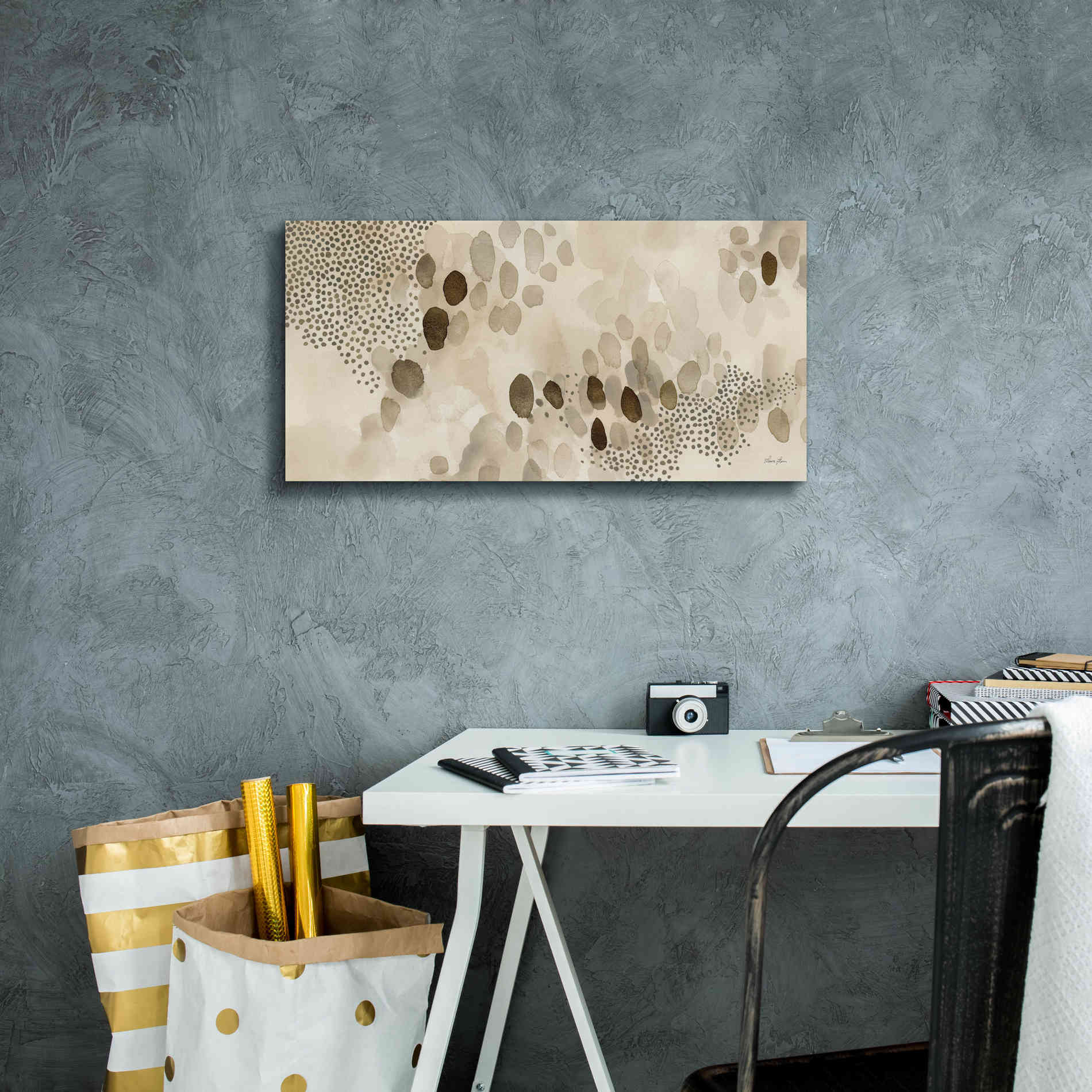 'Natural Abstract II' by Laura Horn, Canvas Wall Art,24 x 12