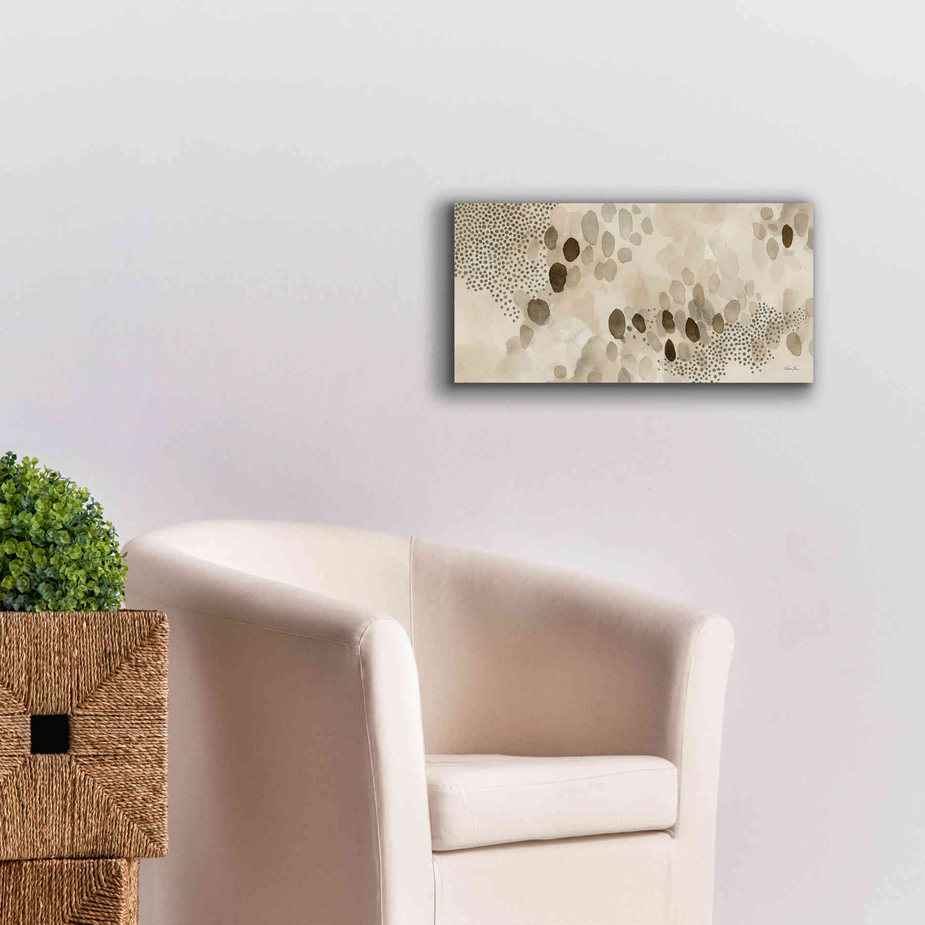 'Natural Abstract II' by Laura Horn, Canvas Wall Art,24 x 12