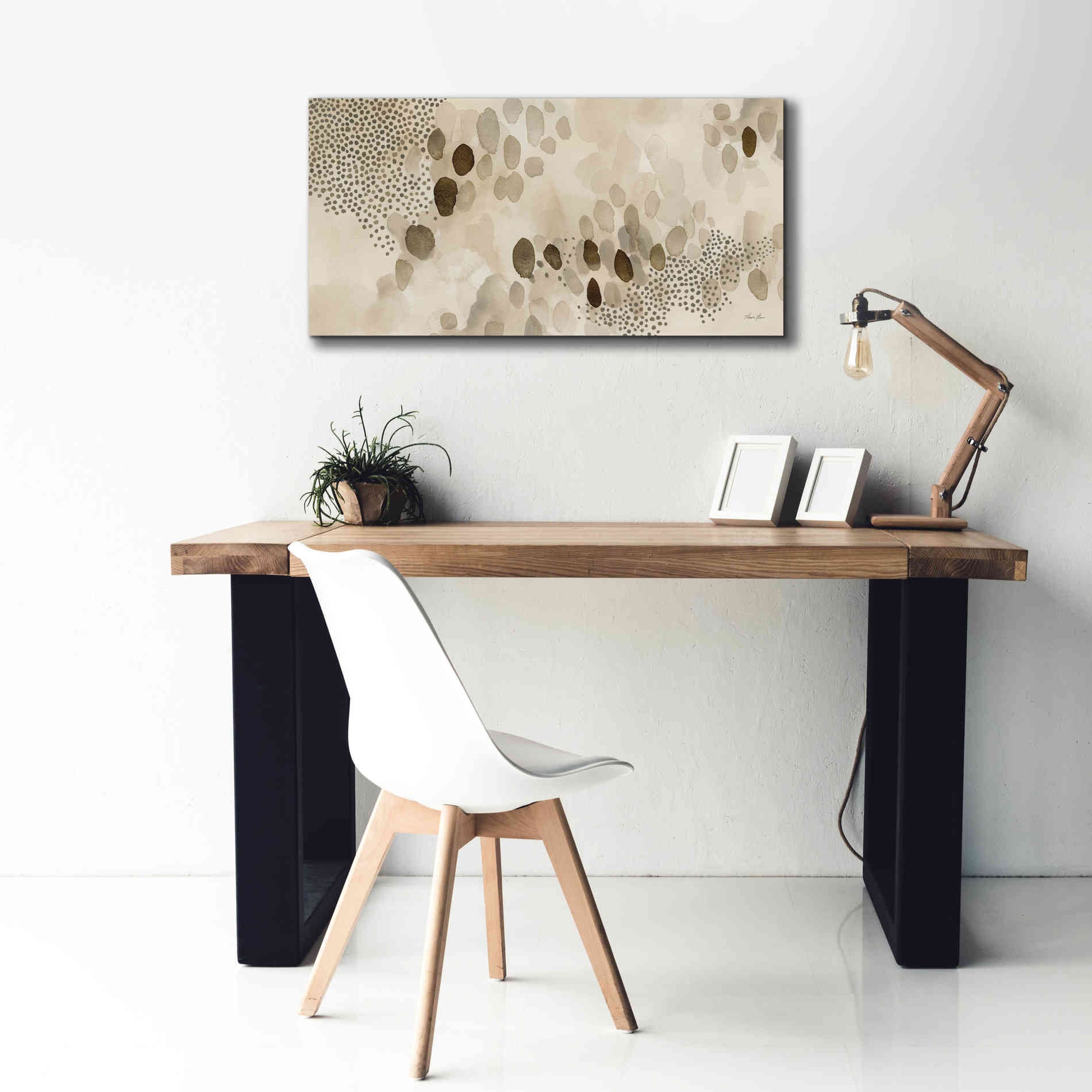 'Natural Abstract II' by Laura Horn, Canvas Wall Art,40 x 20