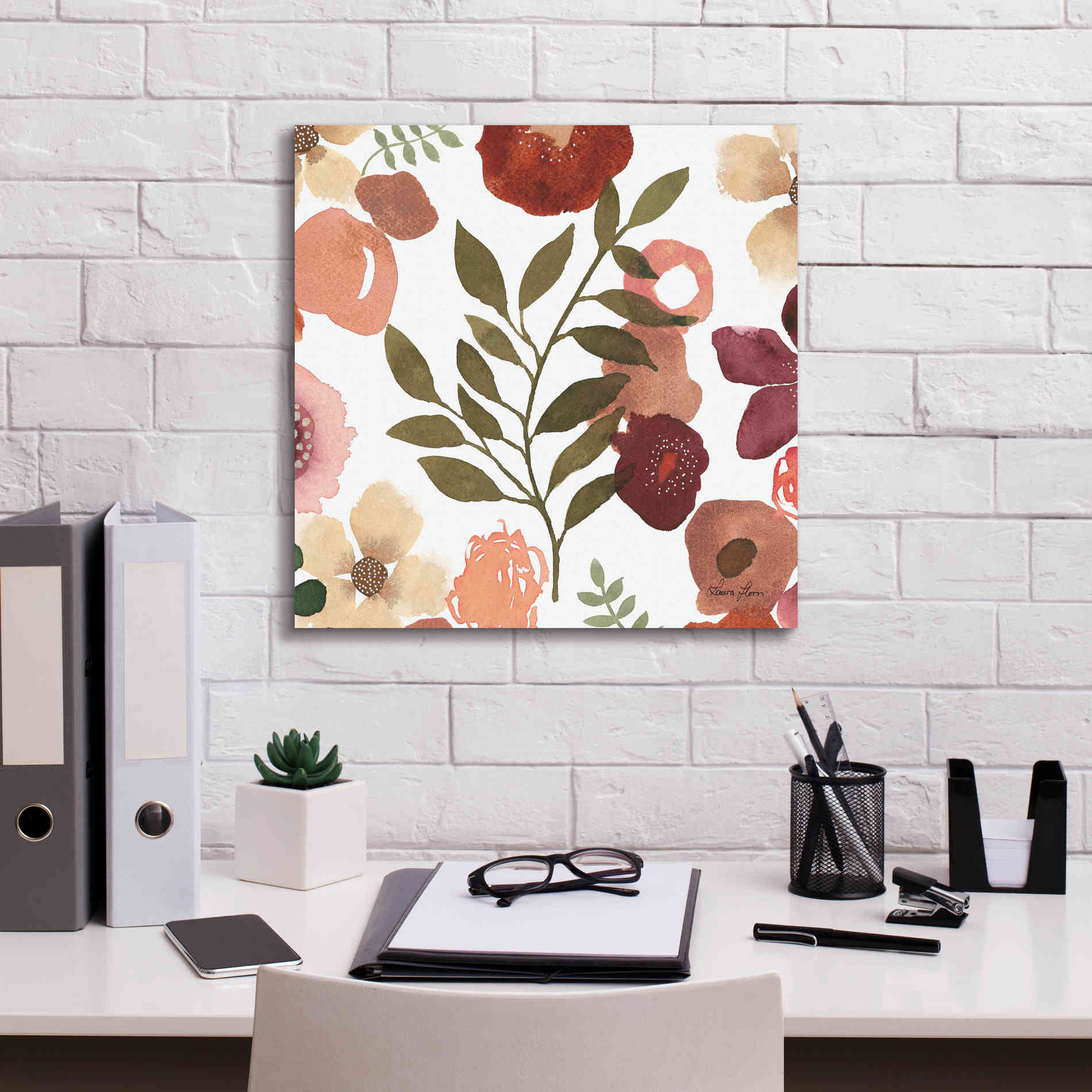 'Garden Dance IV' by Laura Horn, Canvas Wall Art,18 x 18