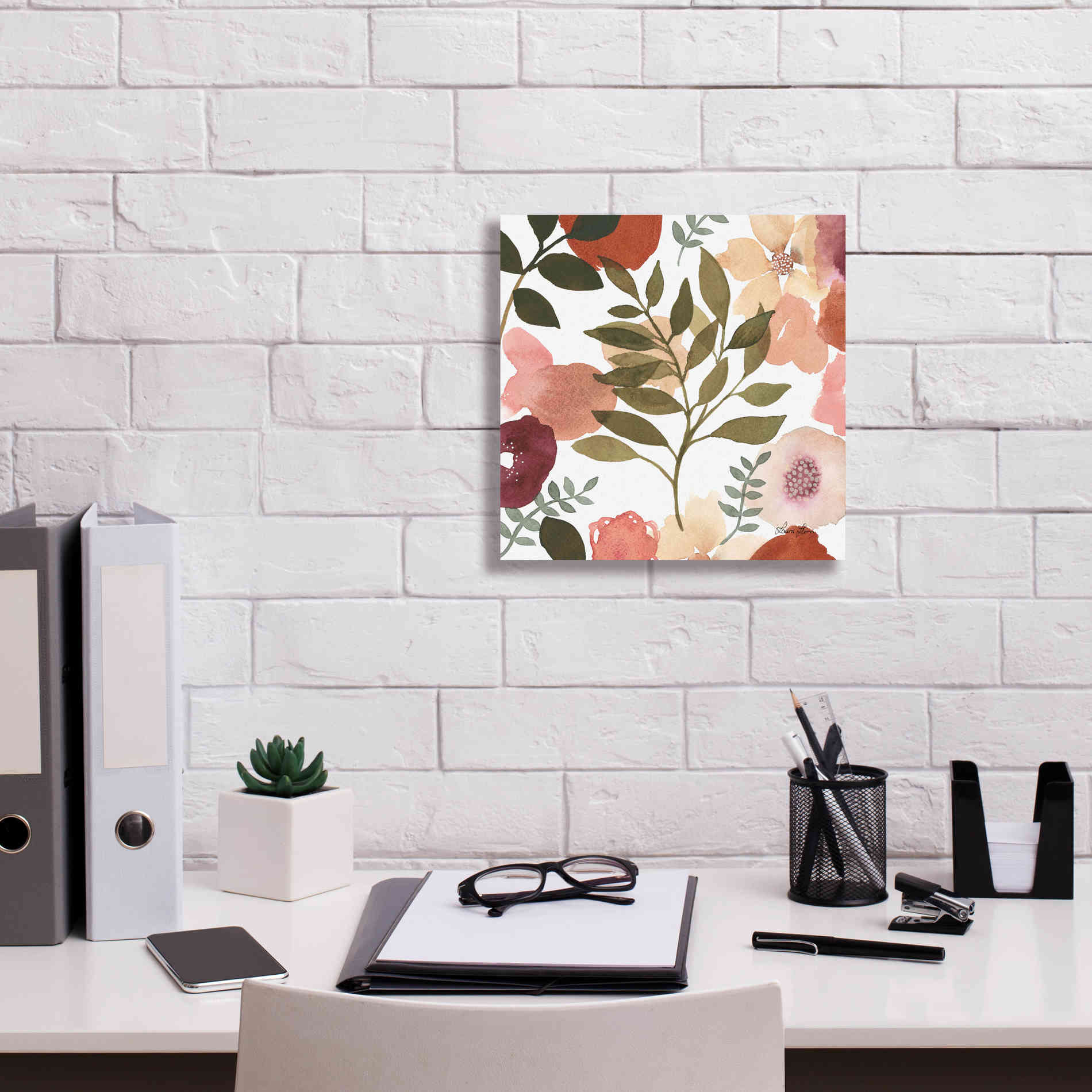 'Garden Dance V' by Laura Horn, Canvas Wall Art,12 x 12