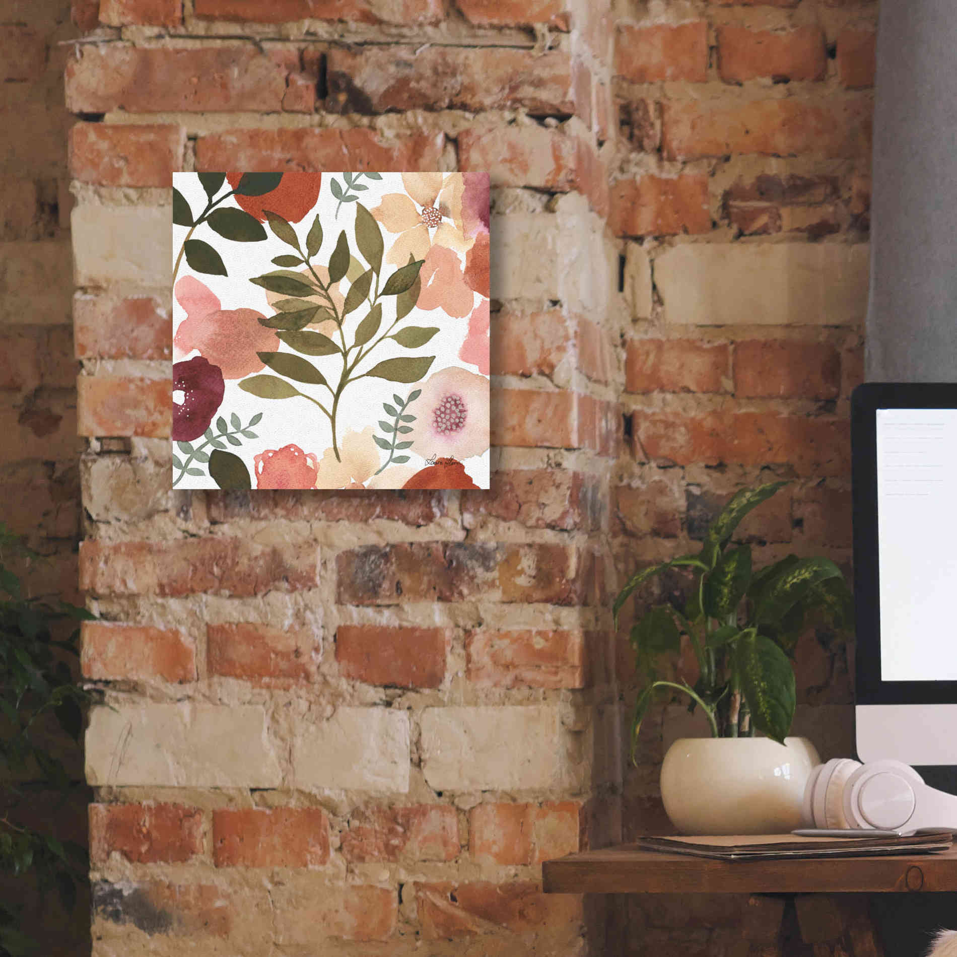 'Garden Dance V' by Laura Horn, Canvas Wall Art,12 x 12