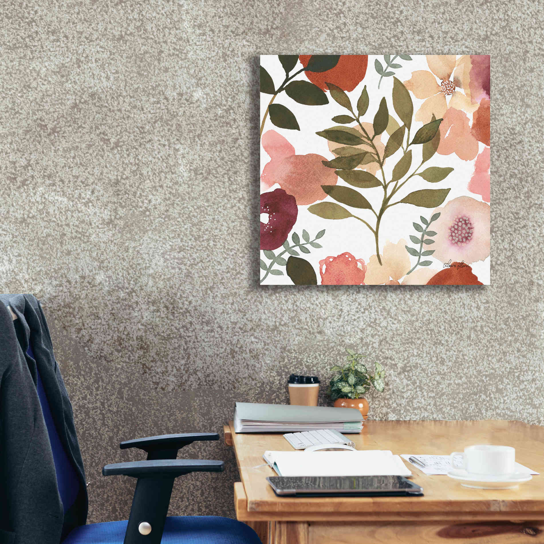 'Garden Dance V' by Laura Horn, Canvas Wall Art,26 x 26