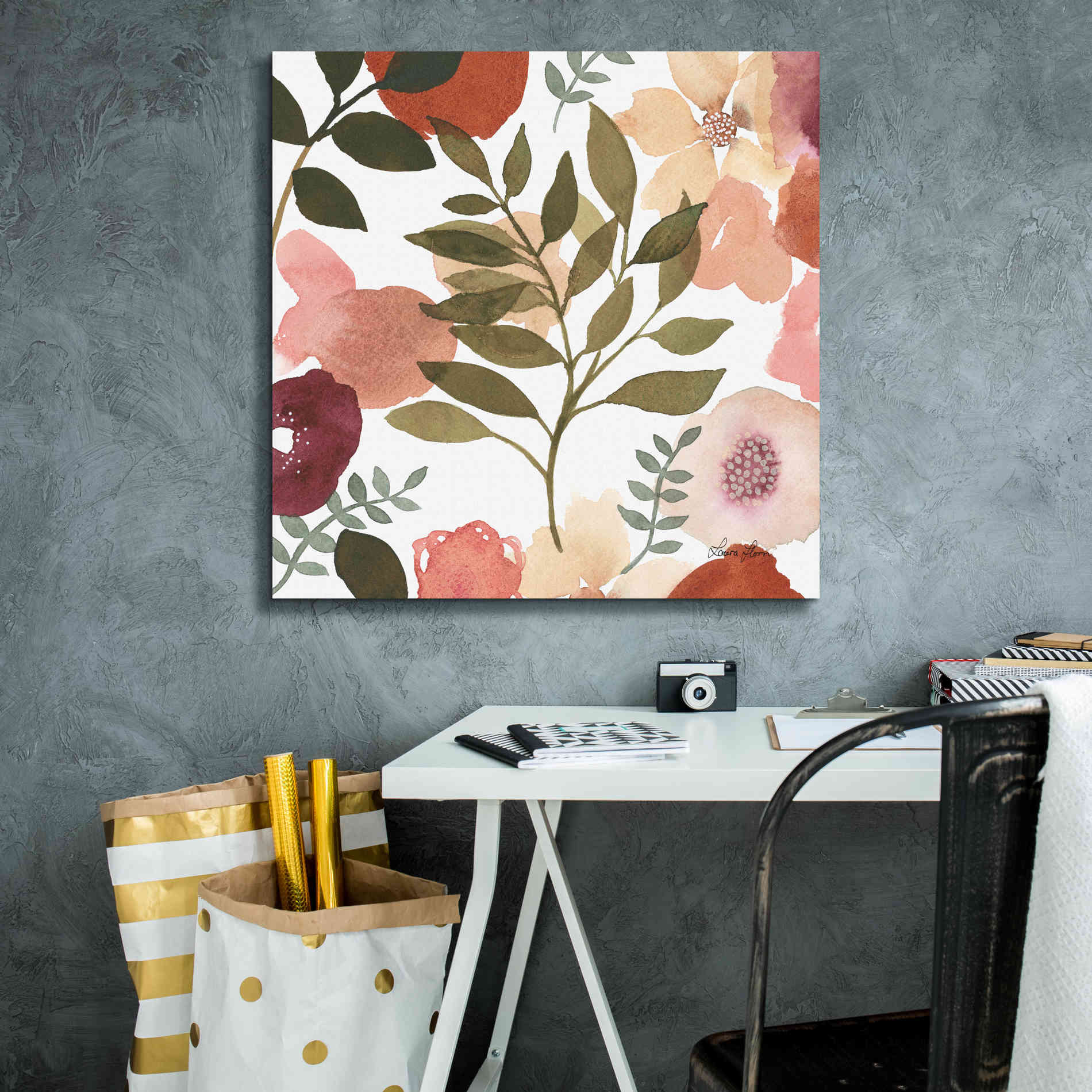 'Garden Dance V' by Laura Horn, Canvas Wall Art,26 x 26