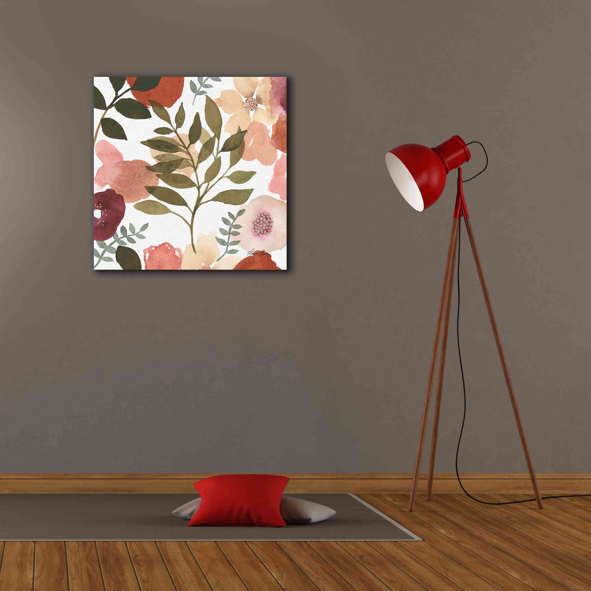 'Garden Dance V' by Laura Horn, Canvas Wall Art,26 x 26