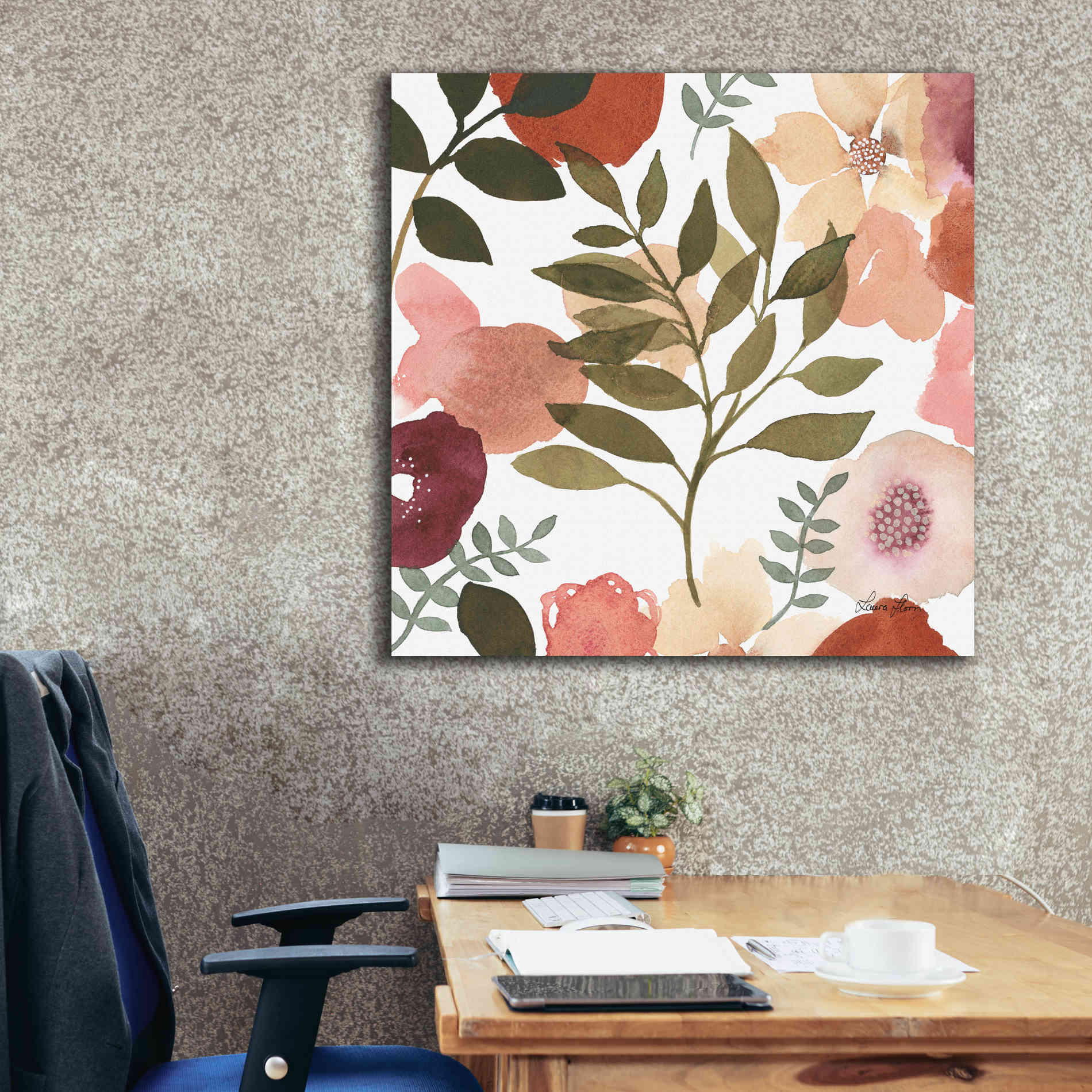 'Garden Dance V' by Laura Horn, Canvas Wall Art,37 x 37