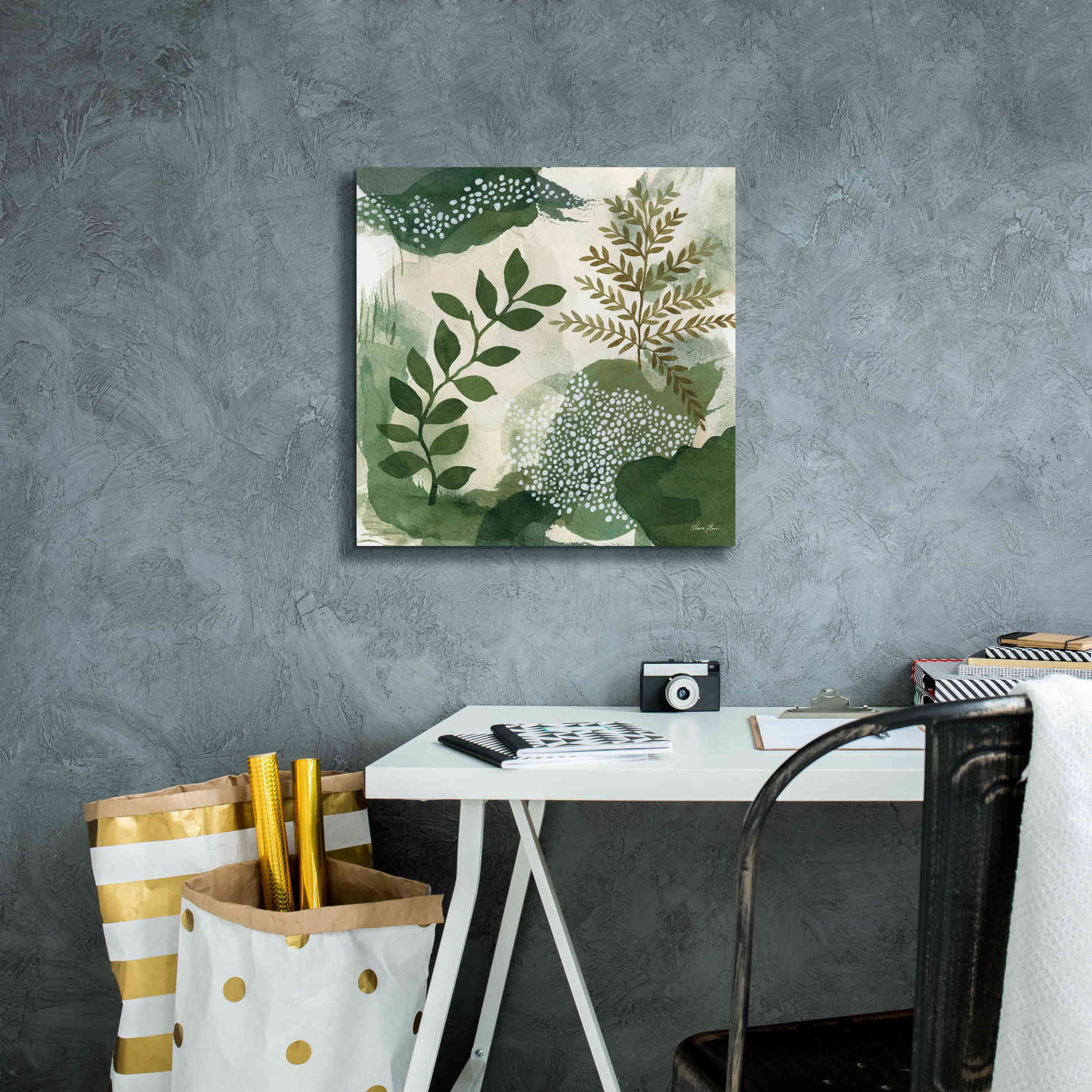 'Woodland Walk I' by Laura Horn, Canvas Wall Art,18 x 18