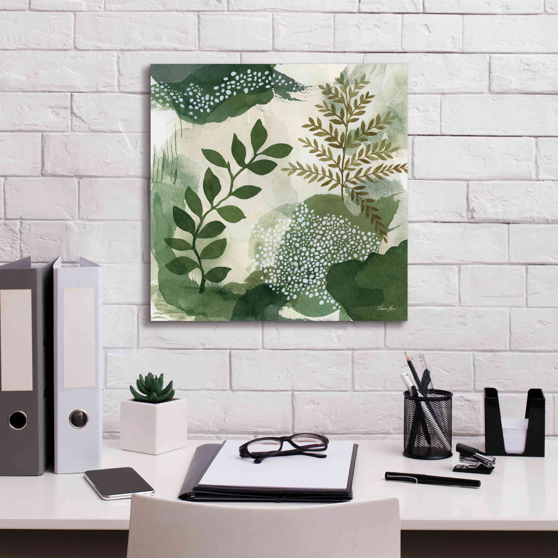 'Woodland Walk I' by Laura Horn, Canvas Wall Art,18 x 18