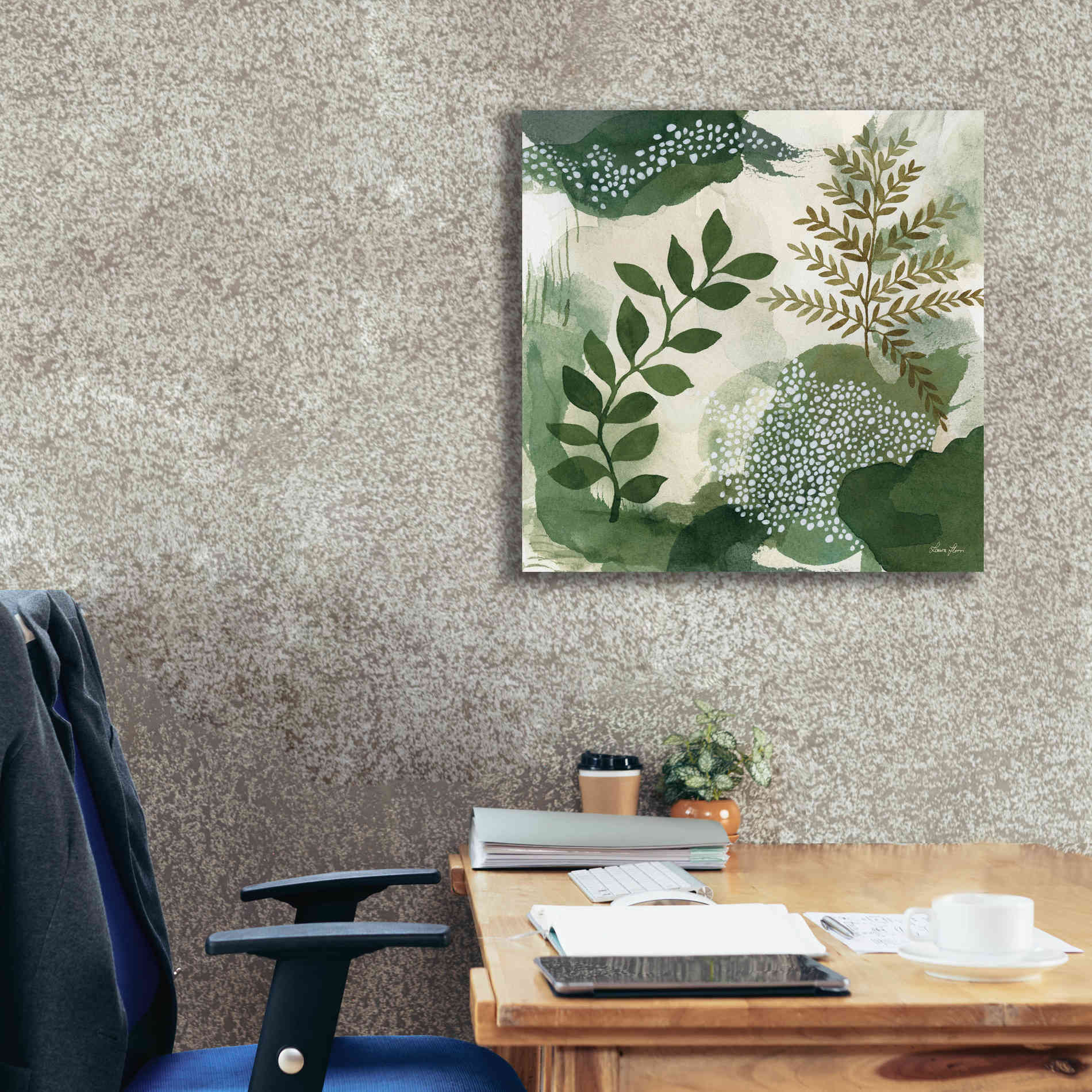 'Woodland Walk I' by Laura Horn, Canvas Wall Art,26 x 26