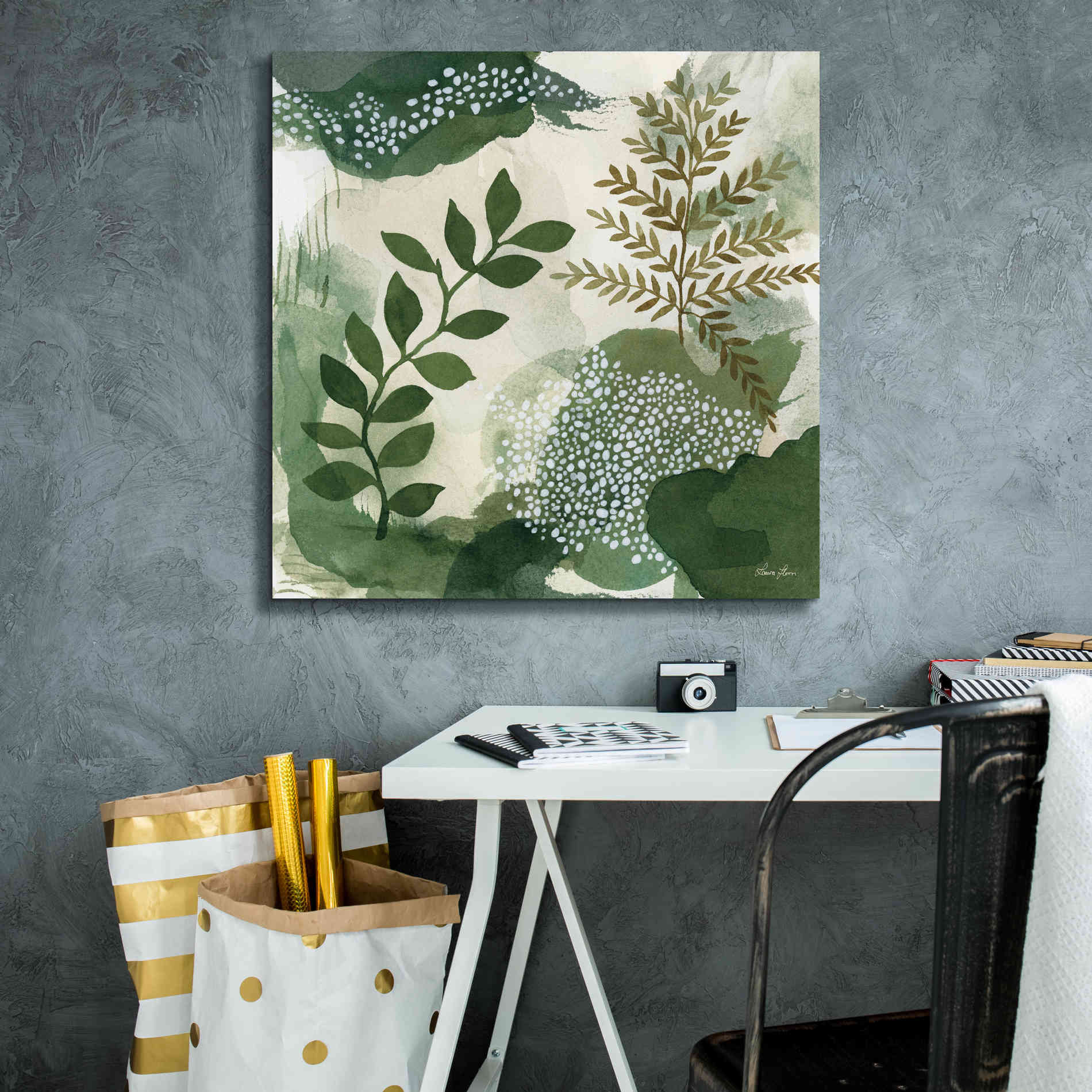 'Woodland Walk I' by Laura Horn, Canvas Wall Art,26 x 26