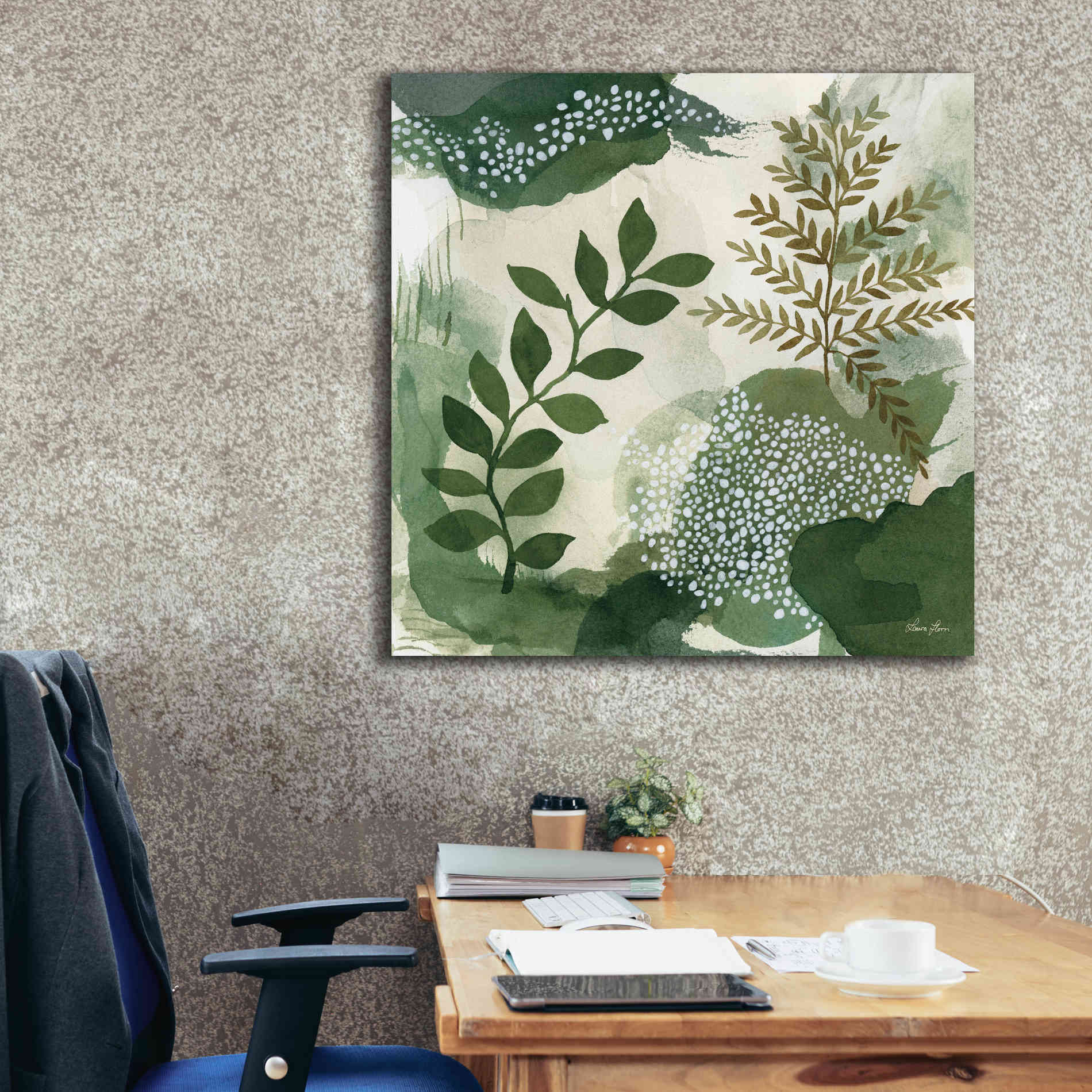 'Woodland Walk I' by Laura Horn, Canvas Wall Art,37 x 37