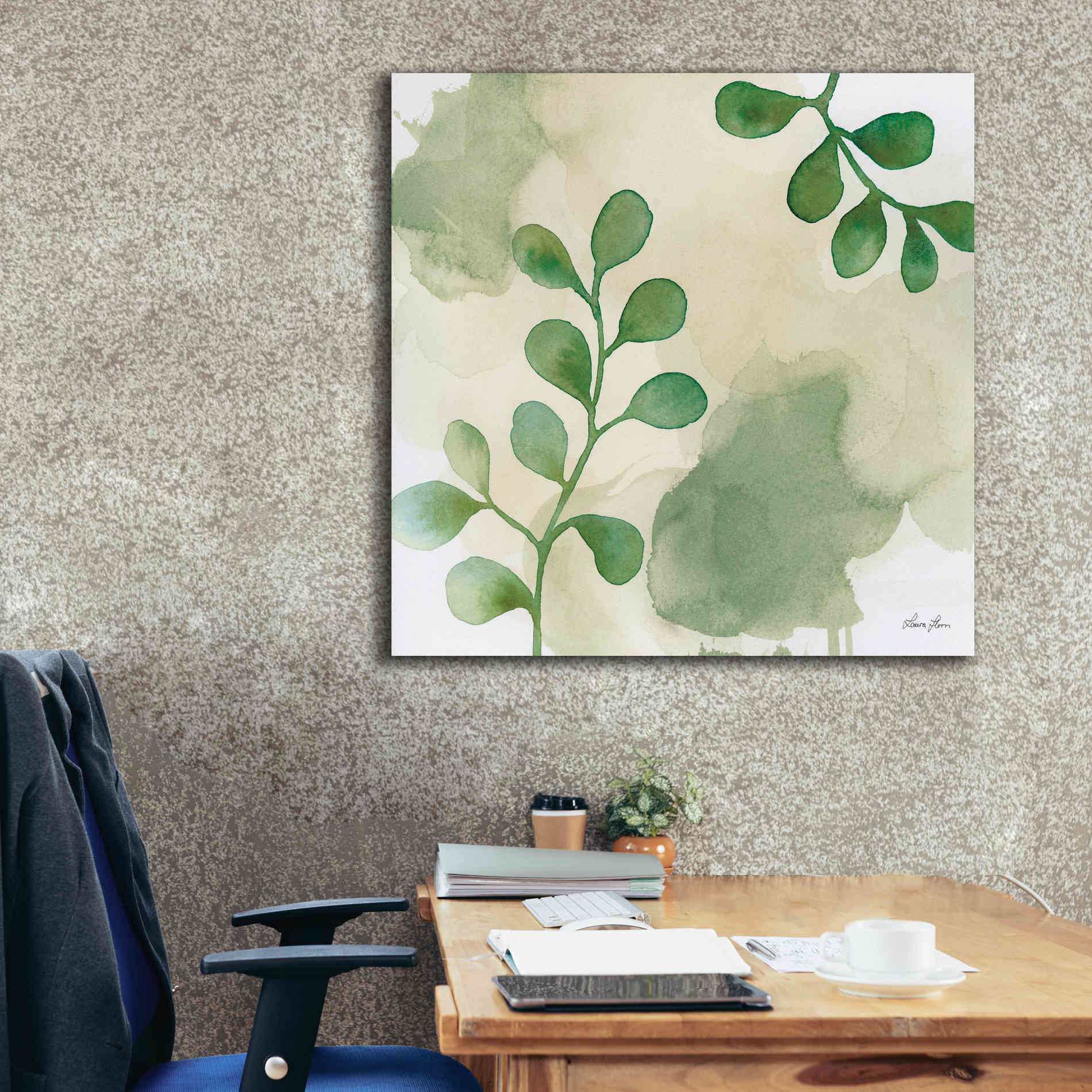 'Woodland Walk II' by Laura Horn, Canvas Wall Art,37 x 37