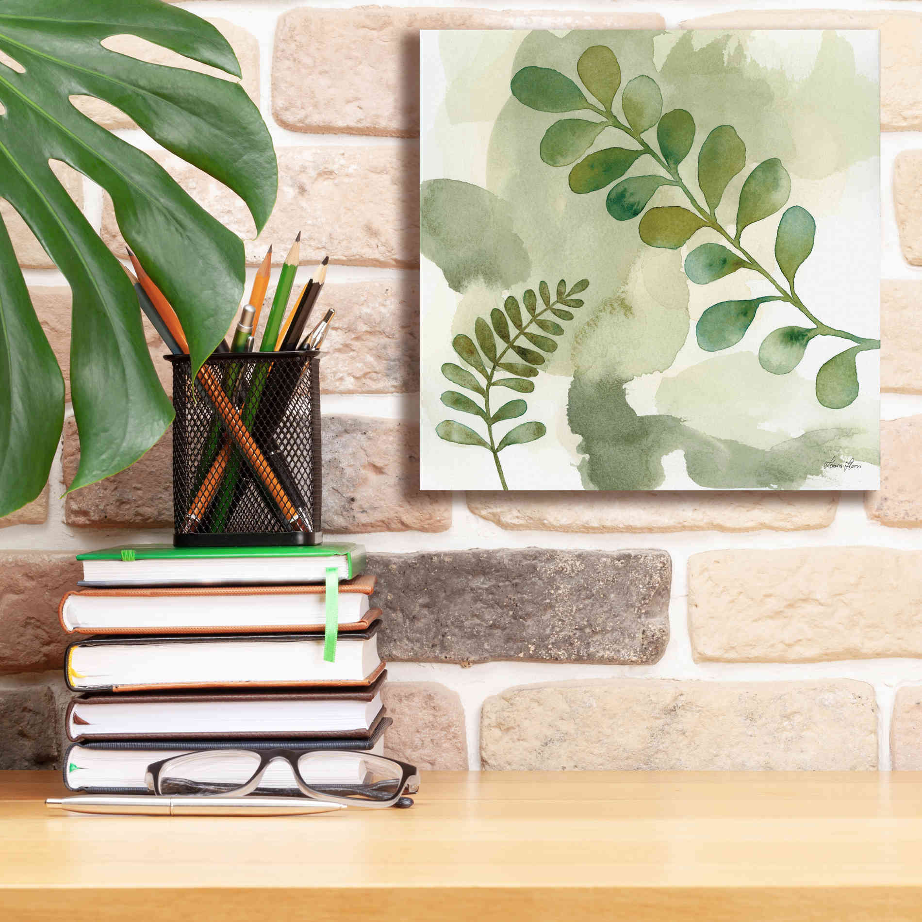 'Woodland Walk III' by Laura Horn, Canvas Wall Art,12 x 12