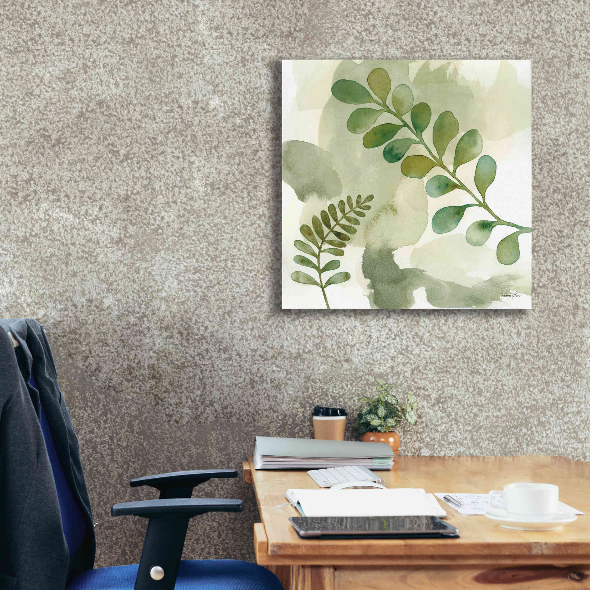 'Woodland Walk III' by Laura Horn, Canvas Wall Art,26 x 26