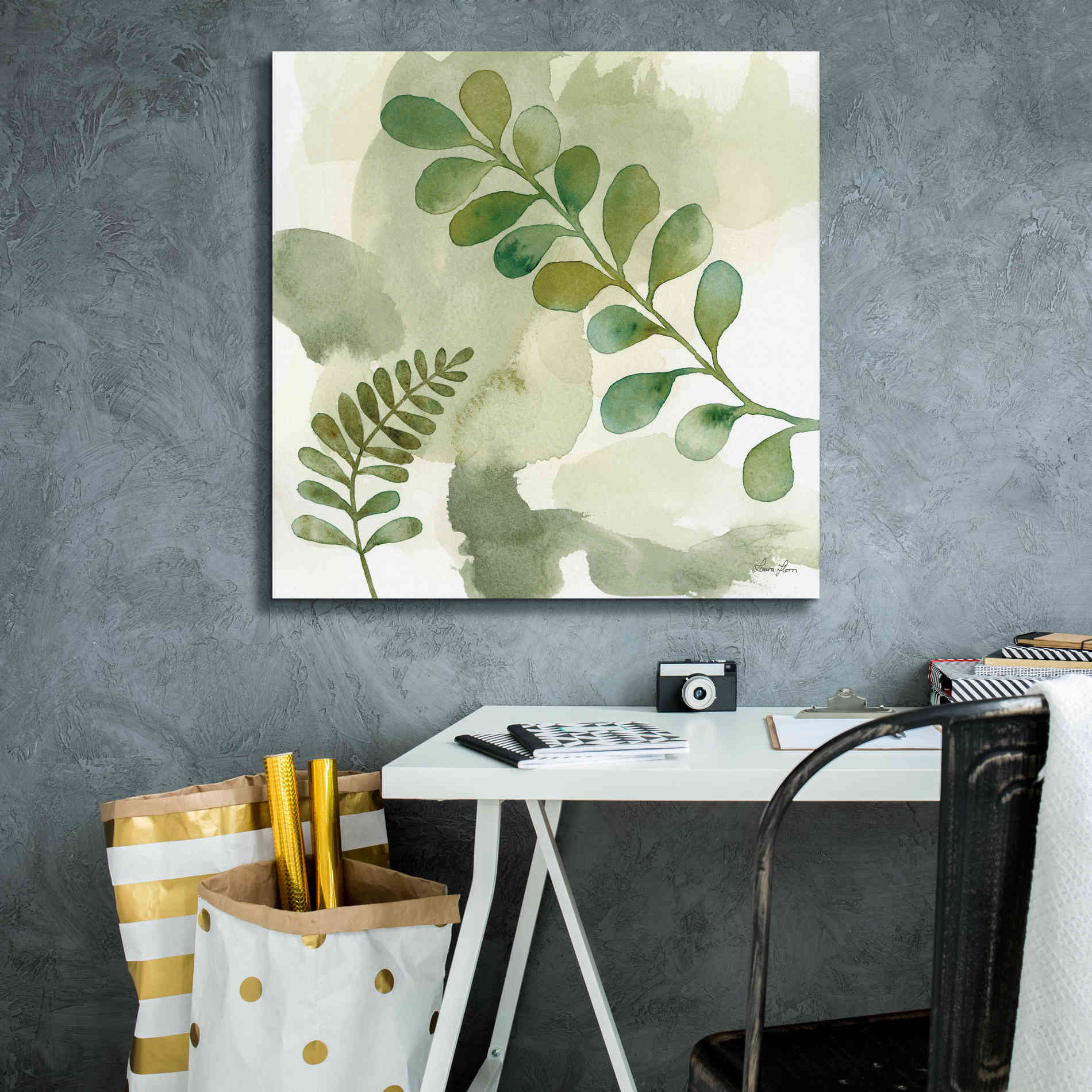 'Woodland Walk III' by Laura Horn, Canvas Wall Art,26 x 26