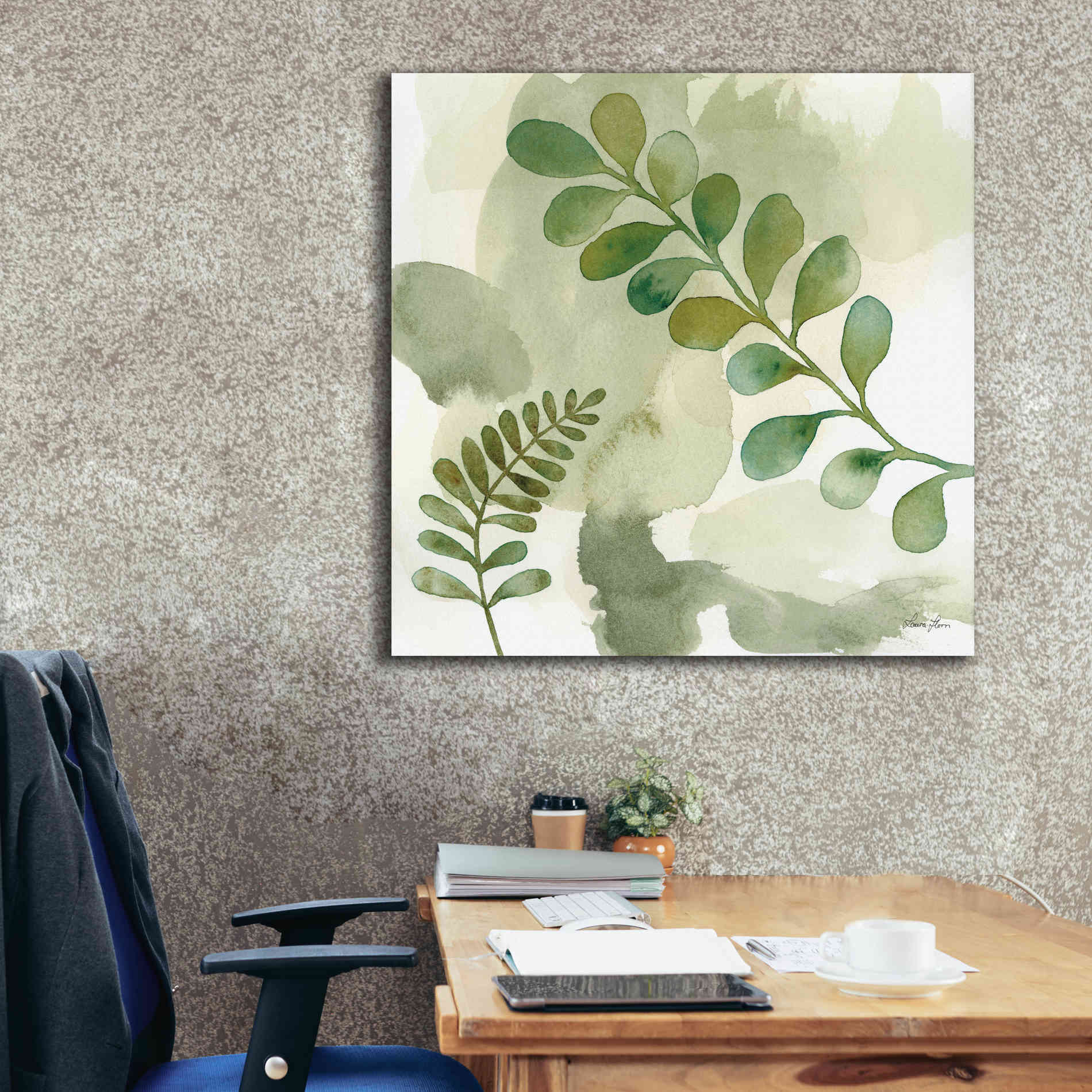 'Woodland Walk III' by Laura Horn, Canvas Wall Art,37 x 37