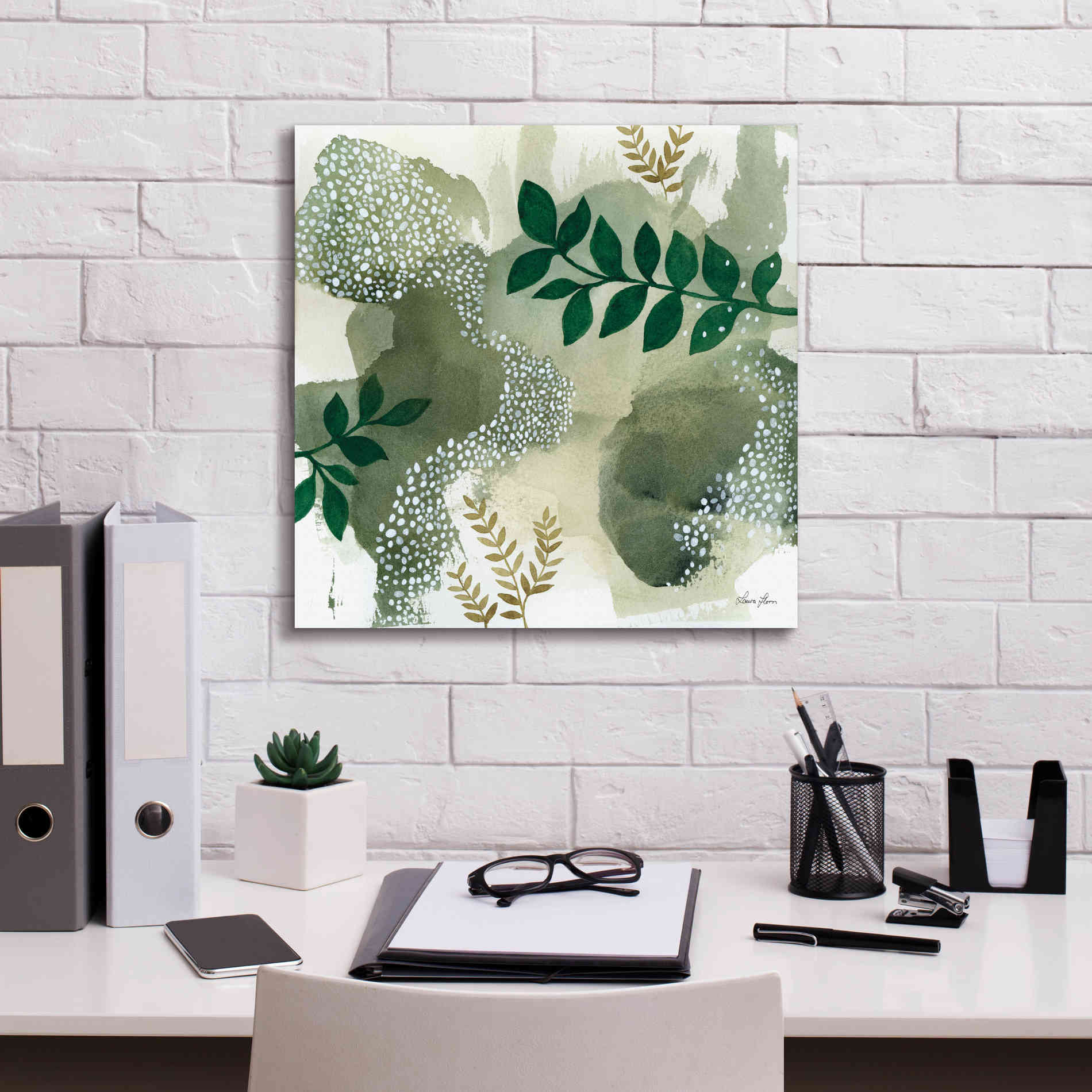 'Woodland Walk IV' by Laura Horn, Canvas Wall Art,18 x 18