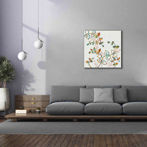 Image of 'Rainbow Vines with Berries Spice' by Kathy Ferguson, Canvas Wall Art,37 x 37