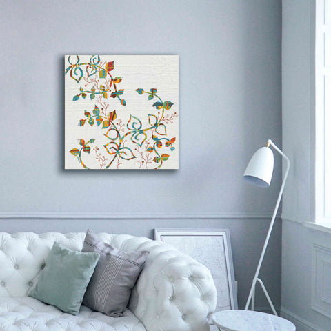 Image of 'Rainbow Vines with Berries Spice' by Kathy Ferguson, Canvas Wall Art,37 x 37