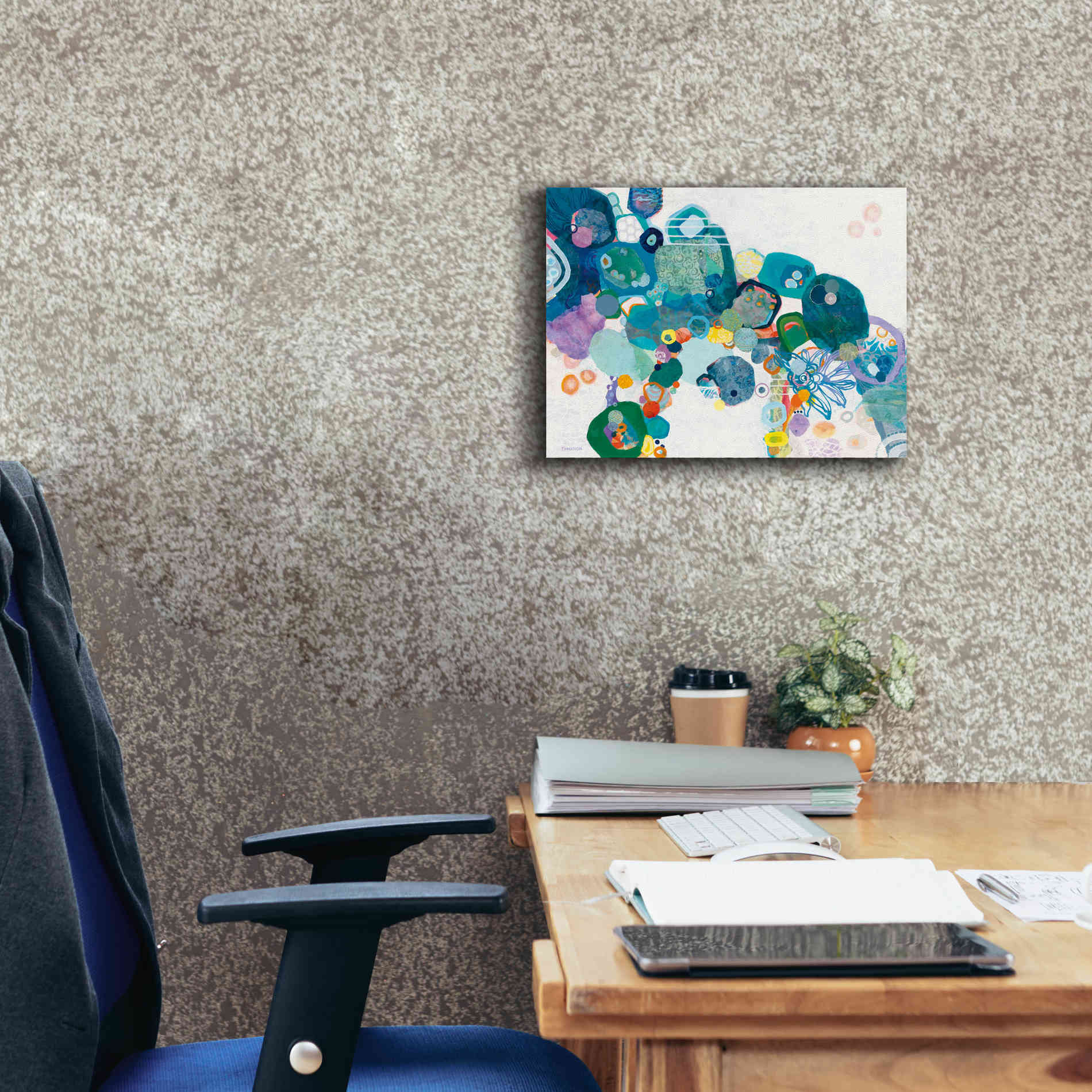 'Bridging our Differences' by Kathy Ferguson, Canvas Wall Art,16 x 12