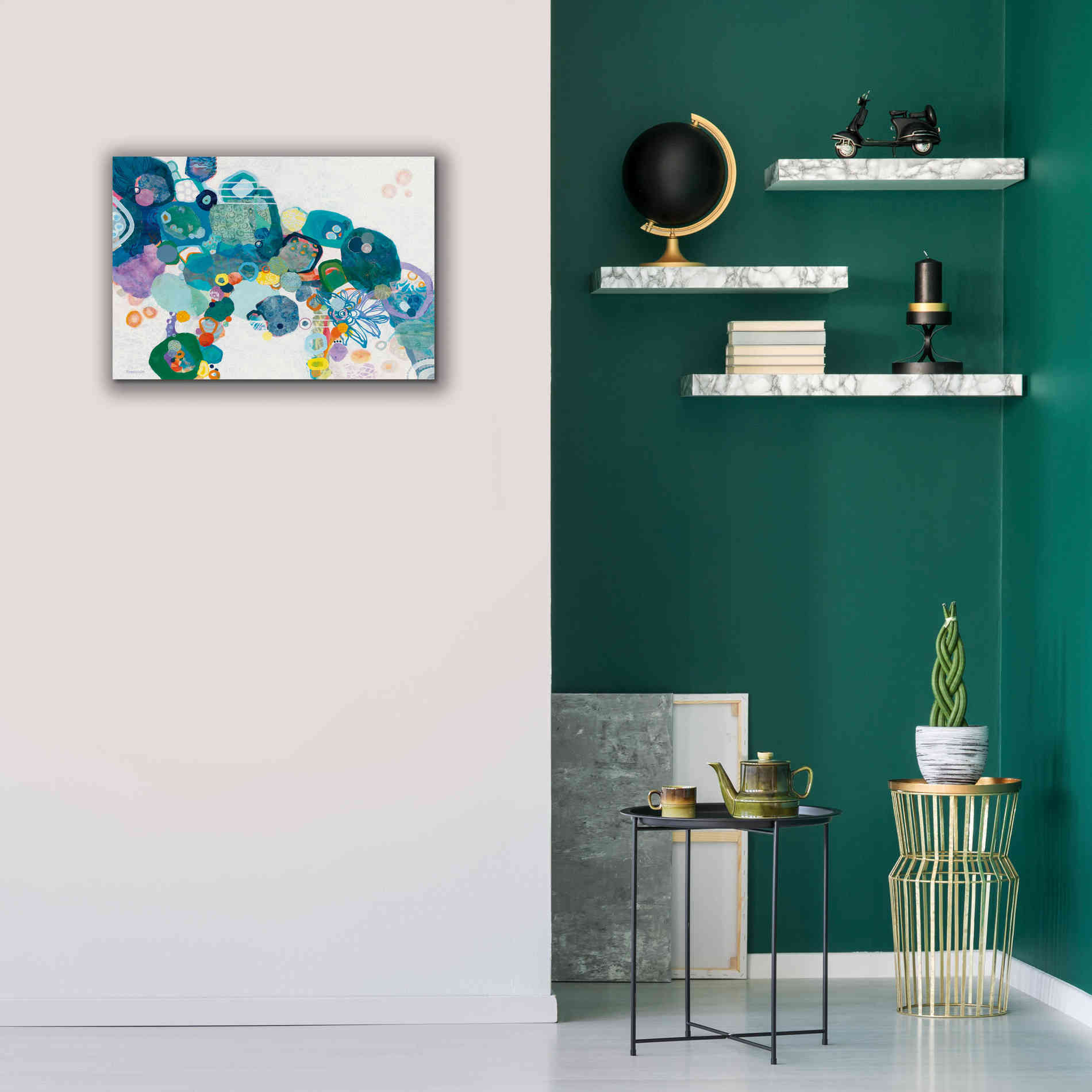 'Bridging our Differences' by Kathy Ferguson, Canvas Wall Art,26 x 18