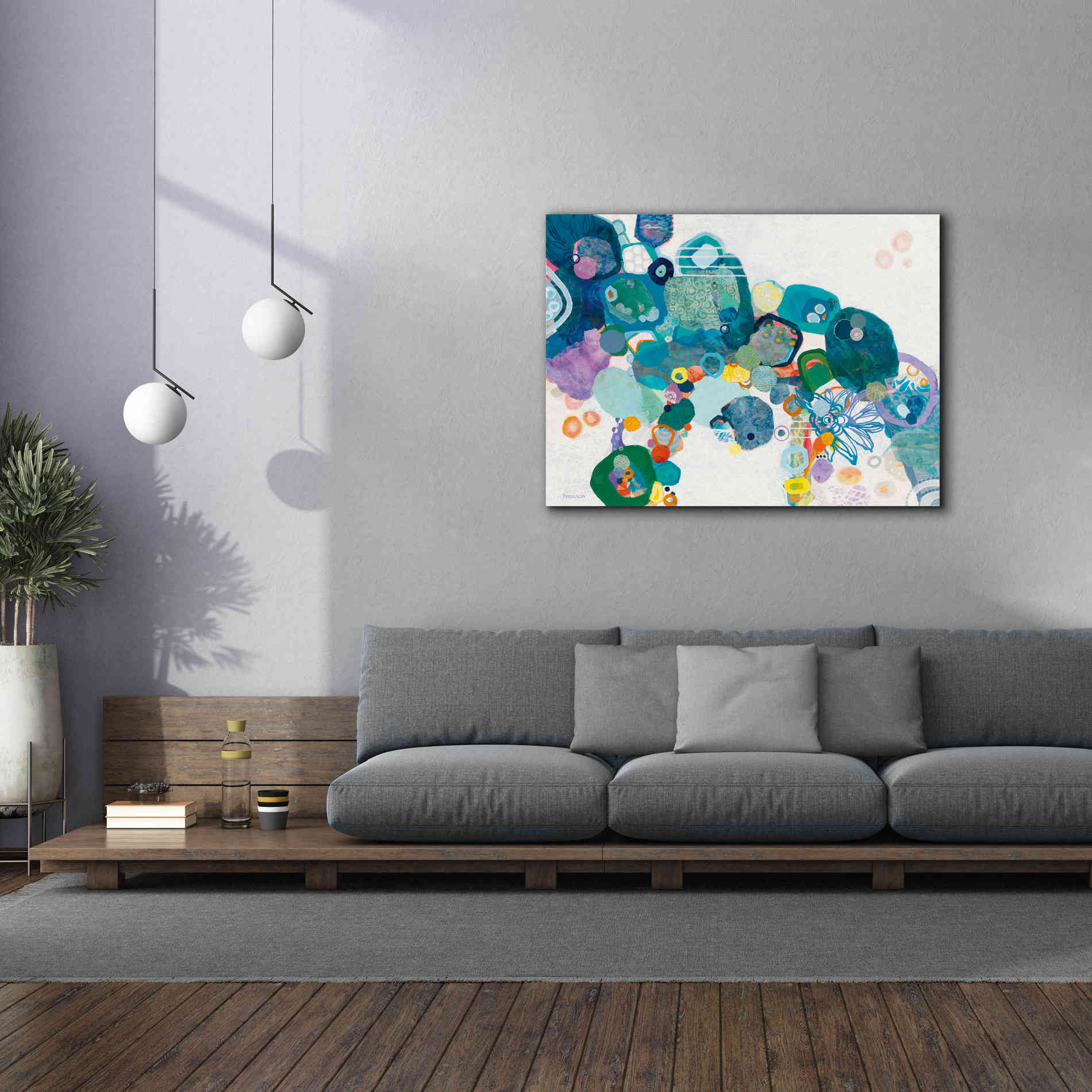 'Bridging our Differences' by Kathy Ferguson, Canvas Wall Art,54 x 40