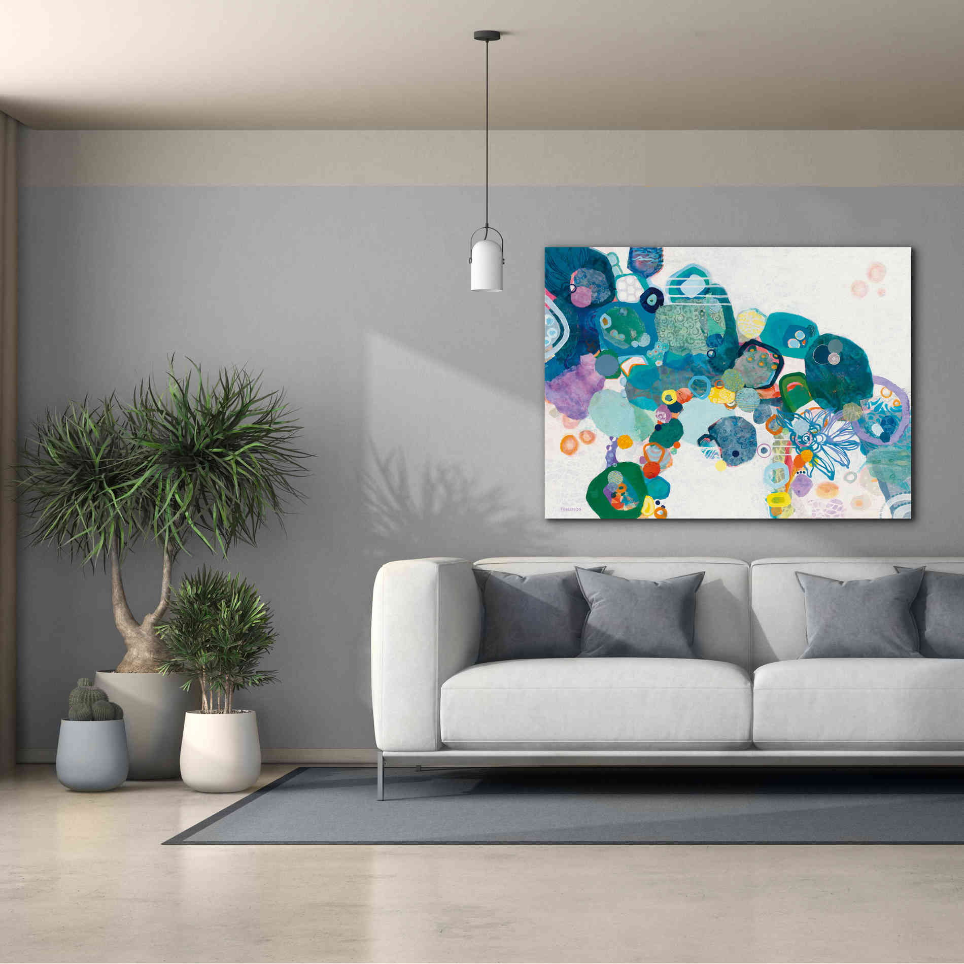 'Bridging our Differences' by Kathy Ferguson, Canvas Wall Art,54 x 40