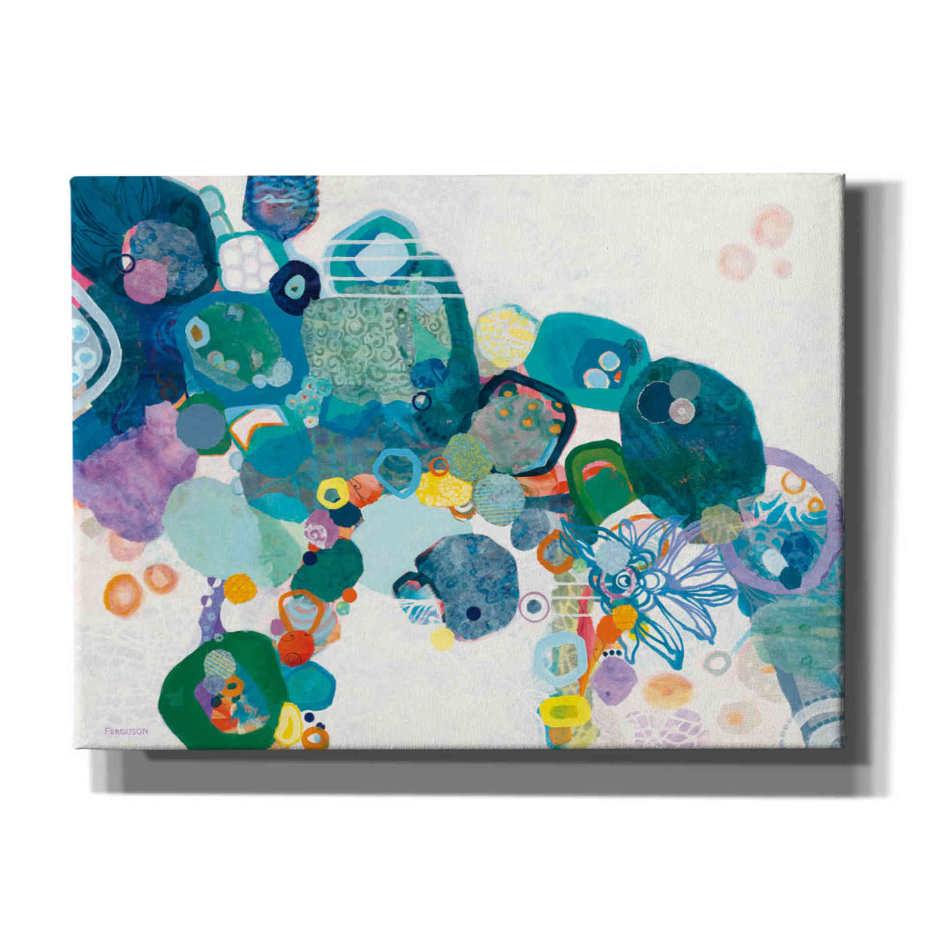 'Bridging our Differences' by Kathy Ferguson, Canvas Wall Art