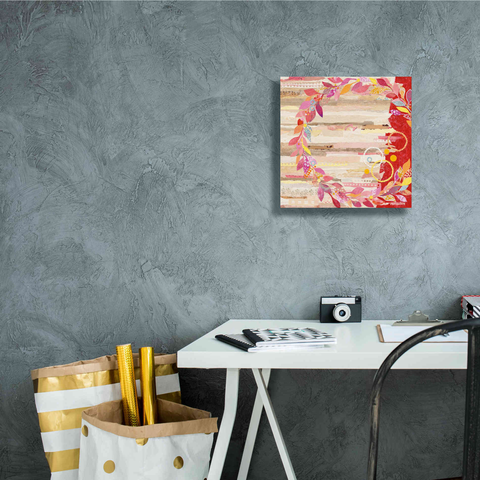 'Resting on Ones Laurels' by Kathy Ferguson, Canvas Wall Art,12 x 12