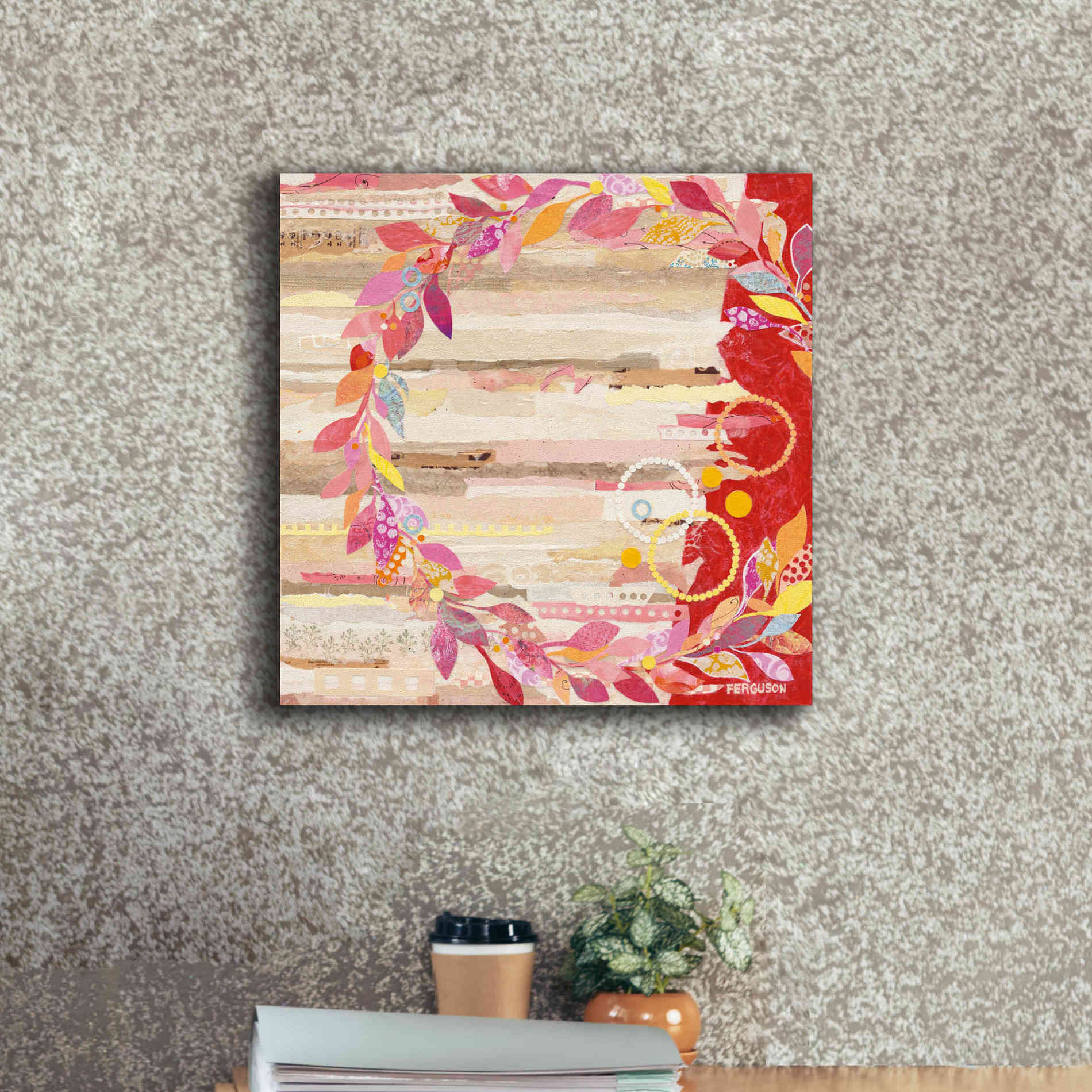 'Resting on Ones Laurels' by Kathy Ferguson, Canvas Wall Art,18 x 18