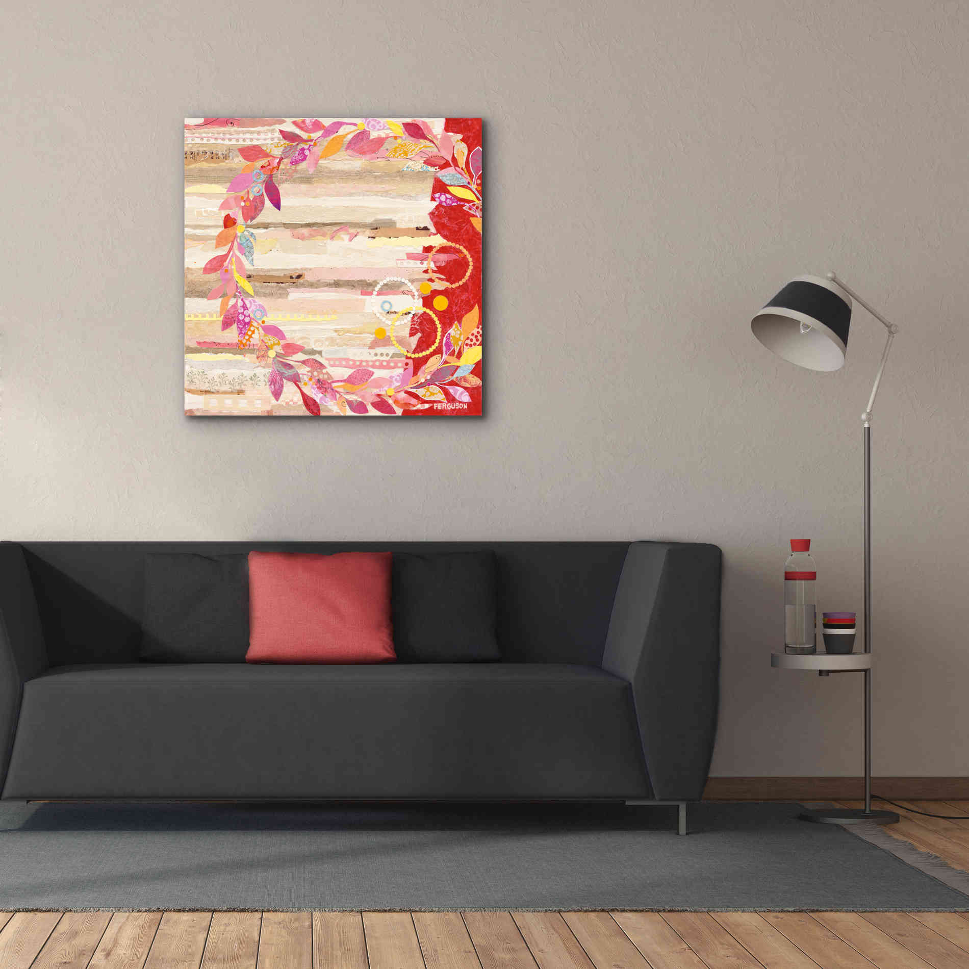 'Resting on Ones Laurels' by Kathy Ferguson, Canvas Wall Art,37 x 37