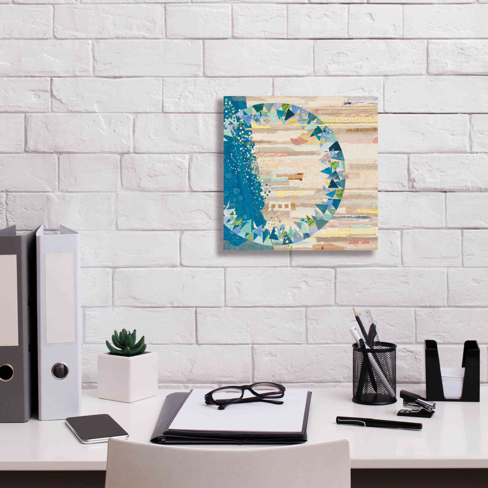 'The Calm and The Storm' by Kathy Ferguson, Canvas Wall Art,12 x 12