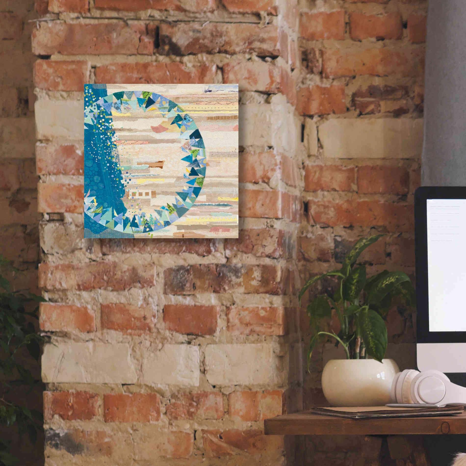 'The Calm and The Storm' by Kathy Ferguson, Canvas Wall Art,12 x 12