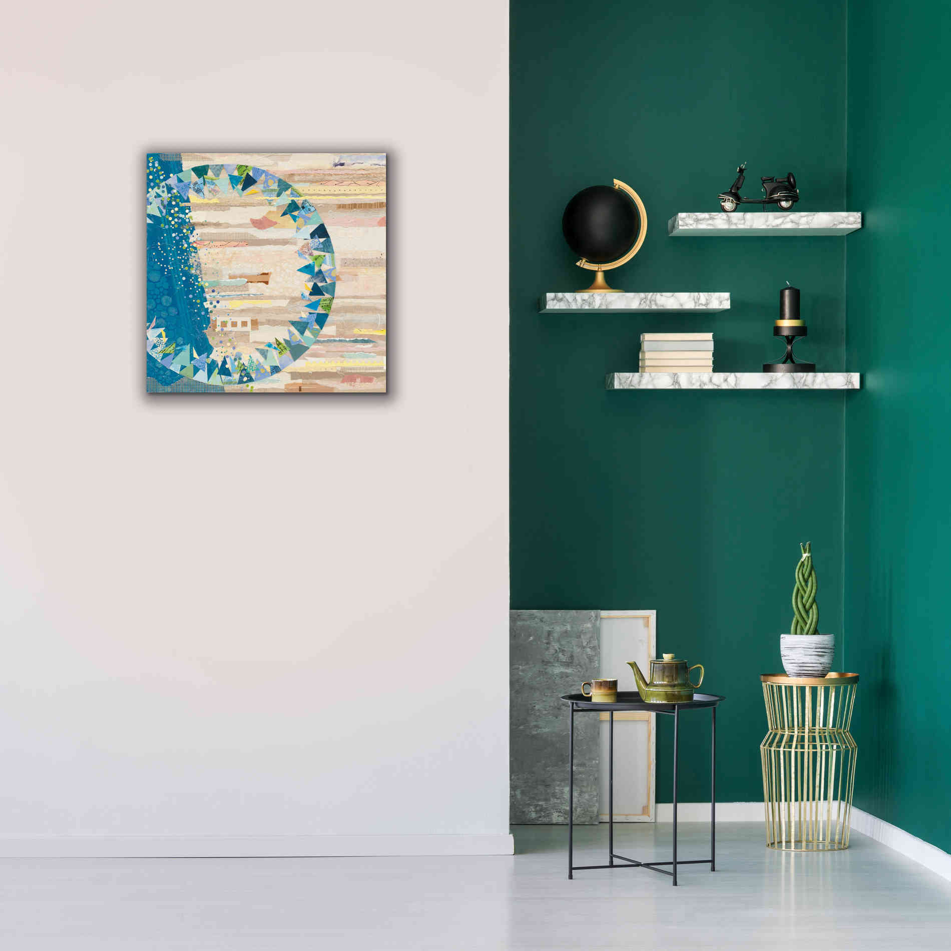 'The Calm and The Storm' by Kathy Ferguson, Canvas Wall Art,26 x 26