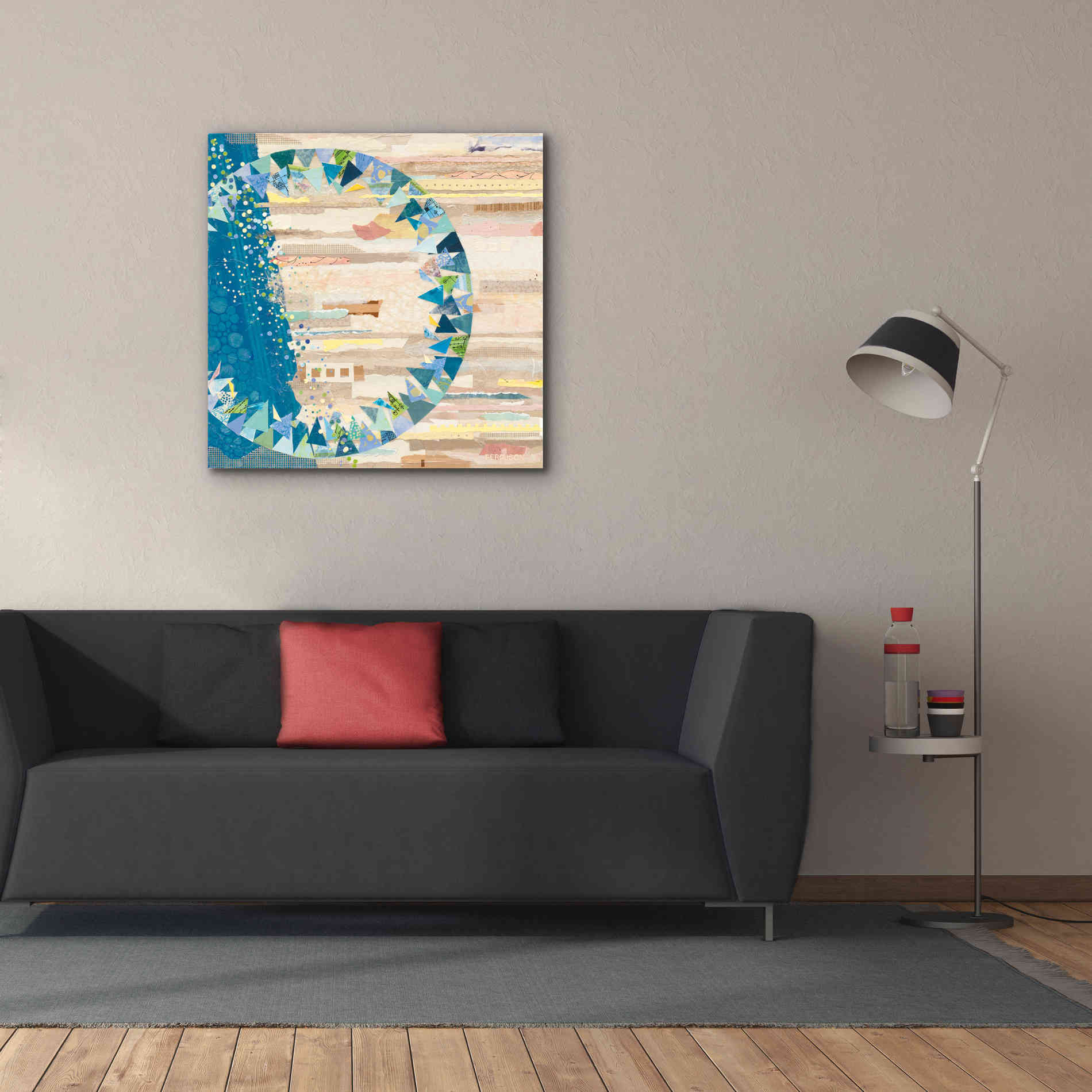 'The Calm and The Storm' by Kathy Ferguson, Canvas Wall Art,37 x 37