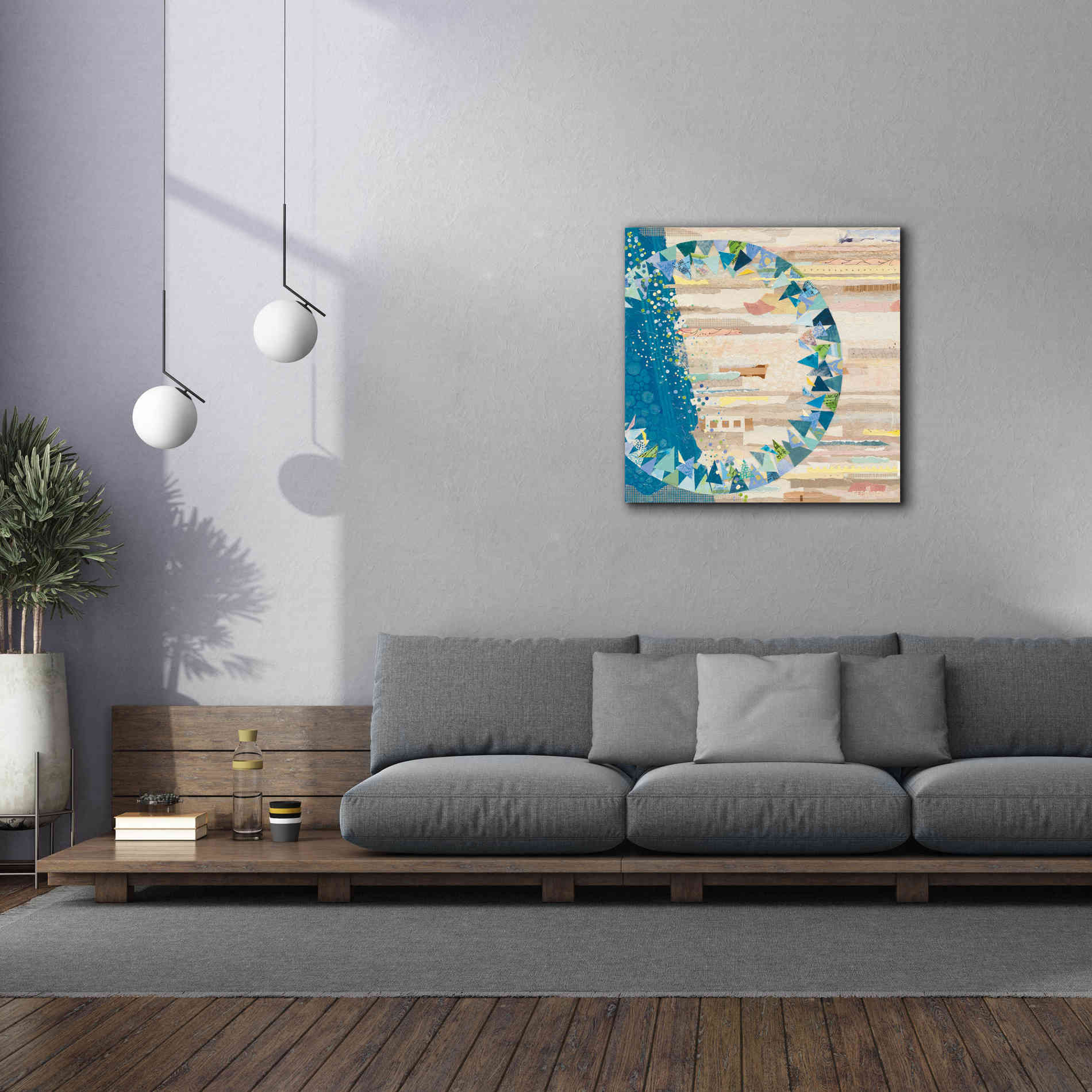 'The Calm and The Storm' by Kathy Ferguson, Canvas Wall Art,37 x 37